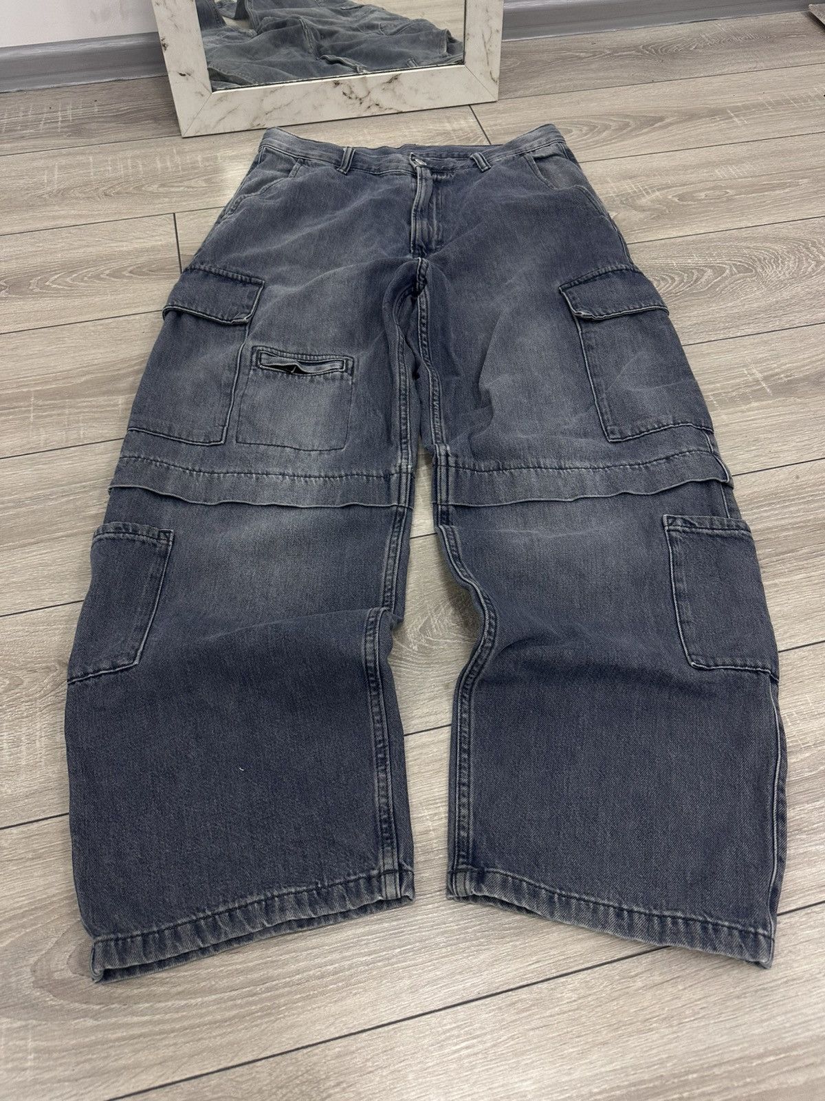 Hysteric Glamour Baggy Wide Y2K Cargo Multipocket Hysteric Glamour Jeans Size US 32 / EU 48 - 7 Thumbnail