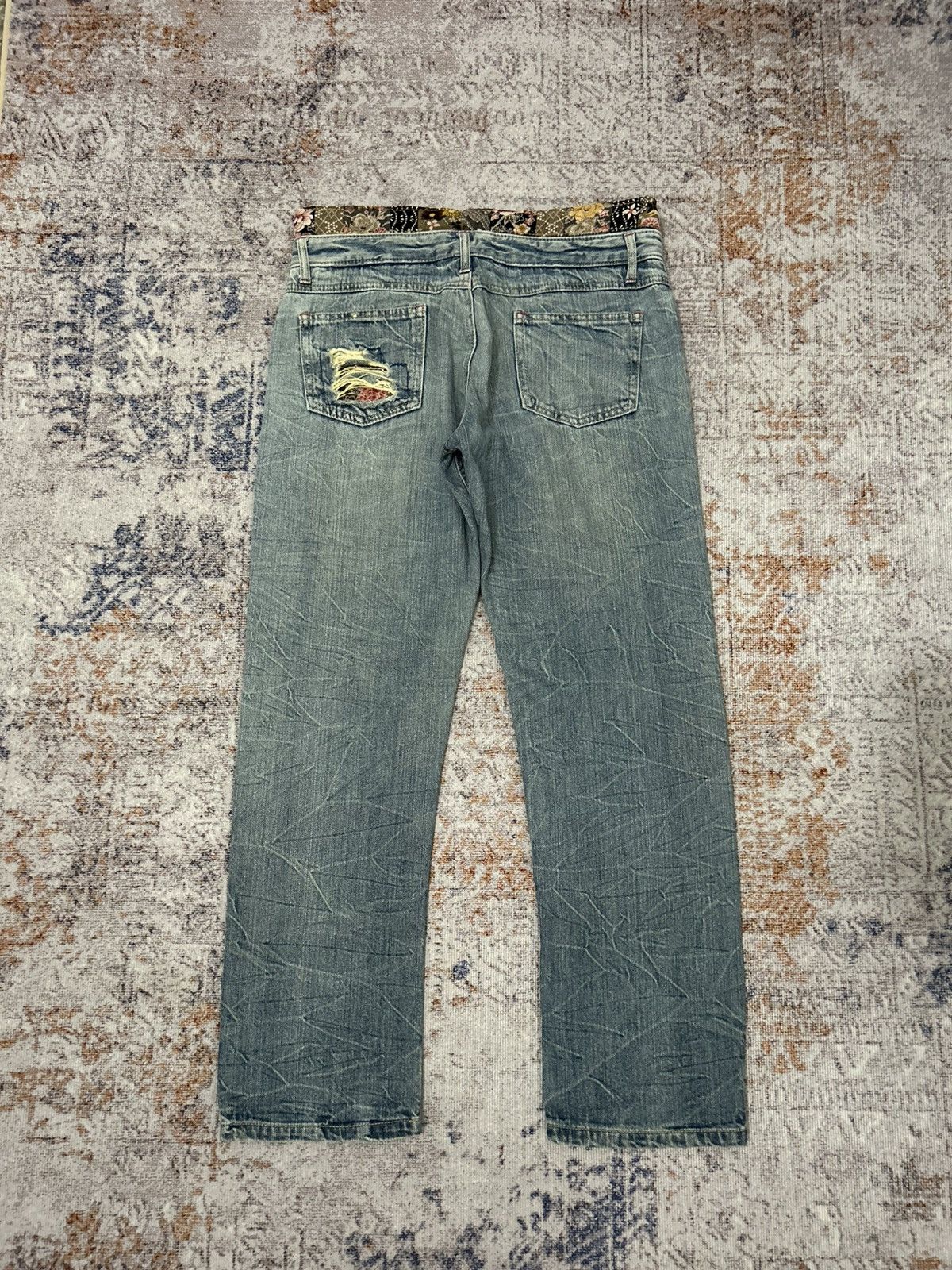 Hysteric Glamour Japanese Brand Doublle layer Rippert Jeans Size US 32 / EU 48 - 3 Thumbnail