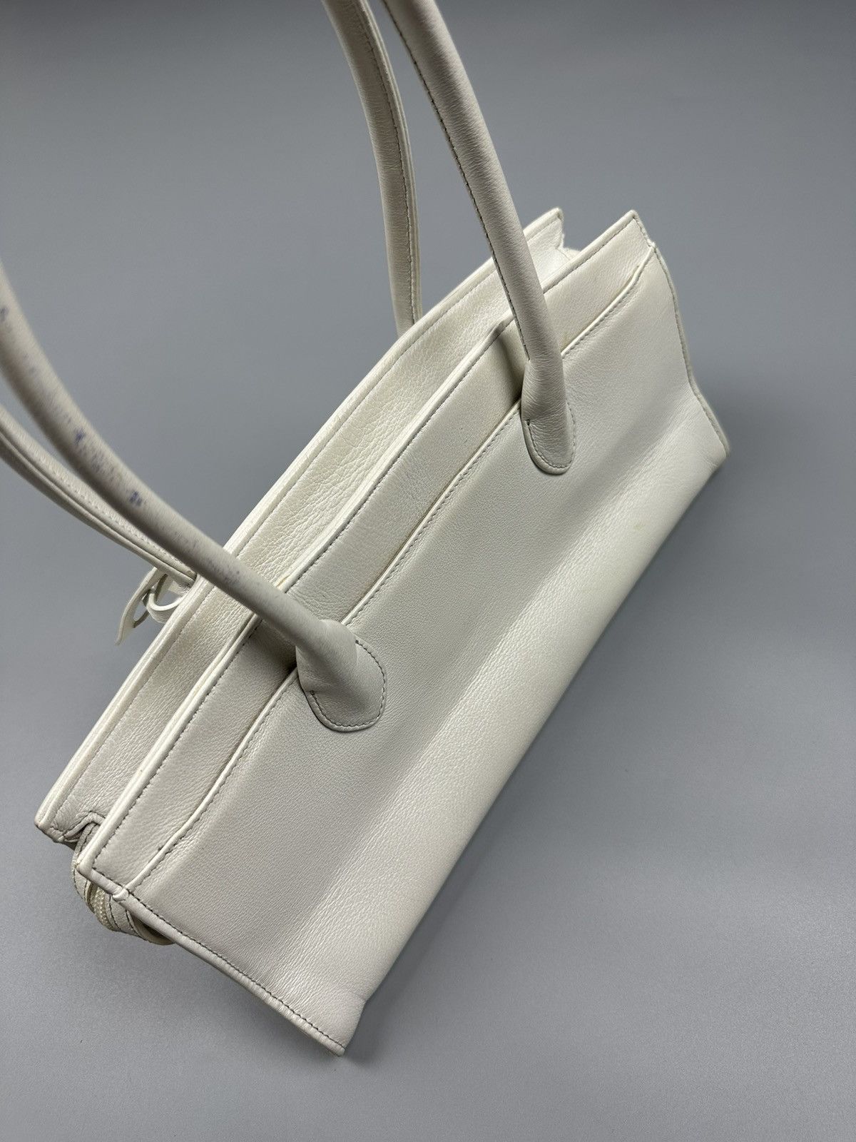 Designer × Japanese Brand Vintage Hamano Tokyo White Birkin Inspired By Hermes Size ONE SIZE - 7 Thumbnail