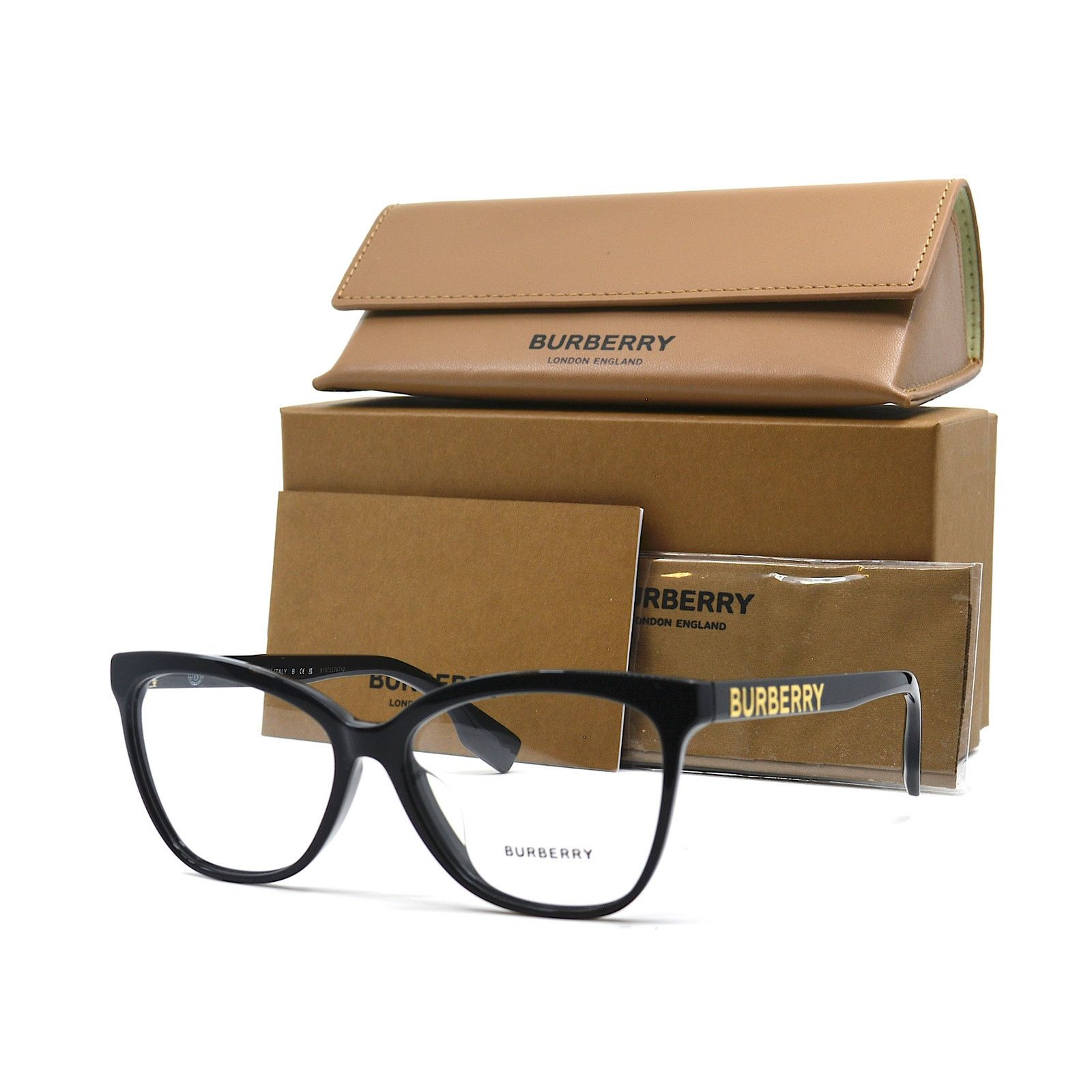 Burberry NEW BURBERRY BE2364F 3001 BLACK AUTHENTIC EYEGLASSES FRAME Size ONE SIZE - 6 Thumbnail