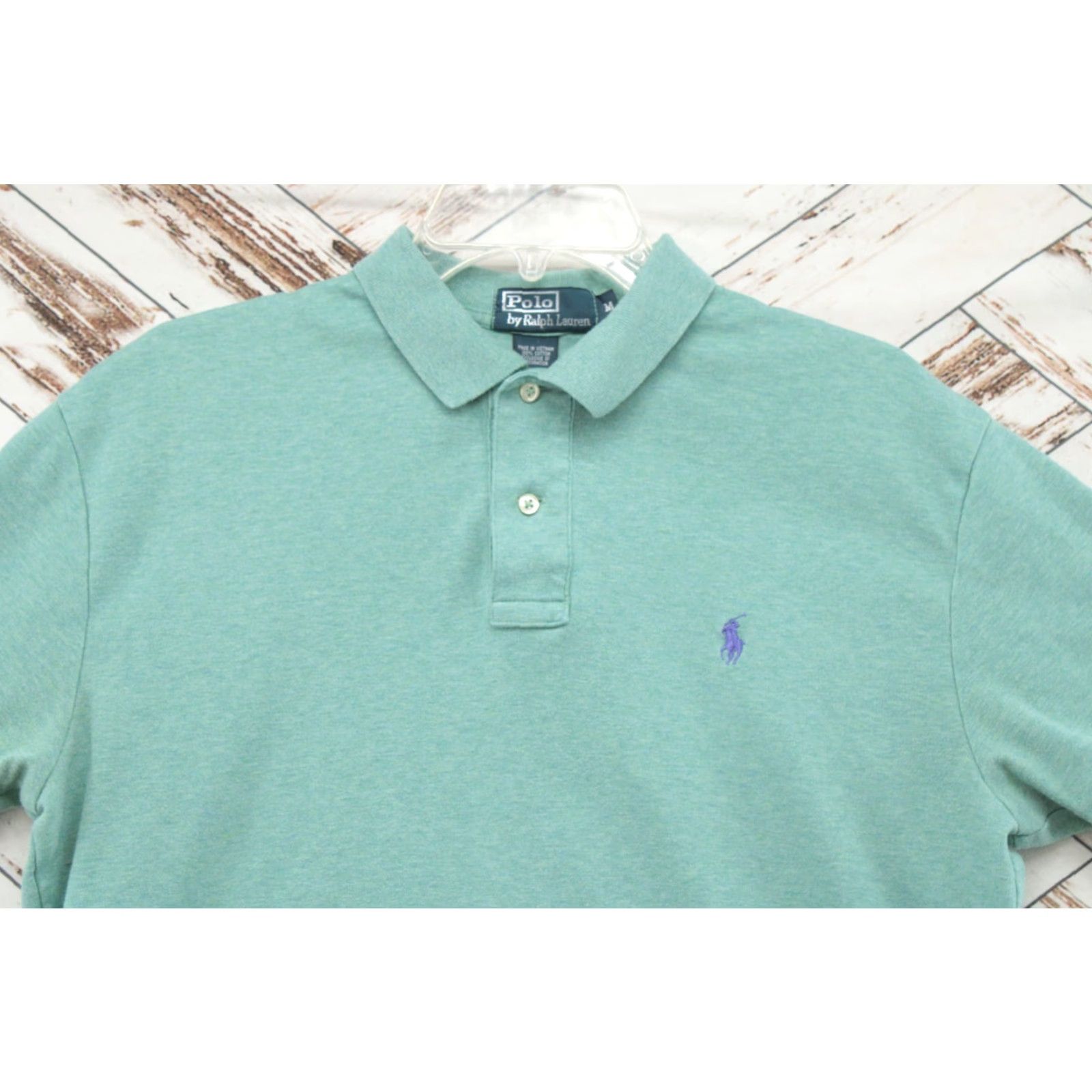 Polo Ralph Lauren VINTAGE Polo Ralph Lauren Polo Shirt Green Mens M Classic Short Sleeve 100% Cotton Logo Pony Shirt Size US M / EU 48-50 / 2 - 3 Thumbnail