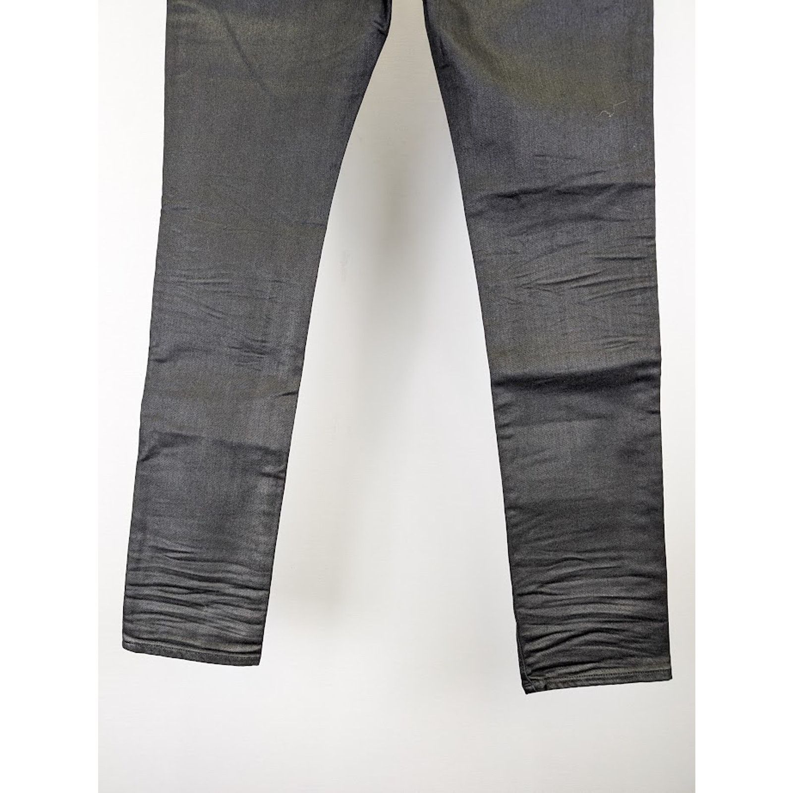 Saint Laurent Paris o1rshd1 Skinny 5 Pocket Low Nightrider Jeans in Black Size US 38 / EU 54 - 13 Thumbnail