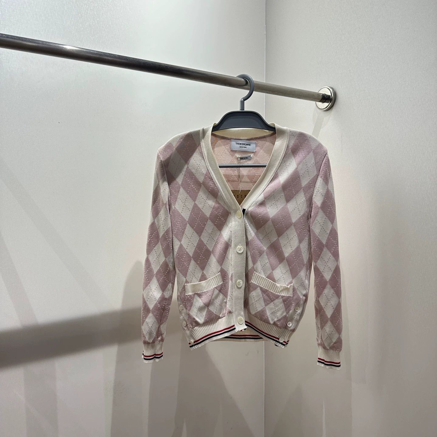 Thom Browne Thom Browne mar617 quilted silk-wool cardigan 38 Size XS / US 0-2 / IT 36-38 - 1 Thumbnail
