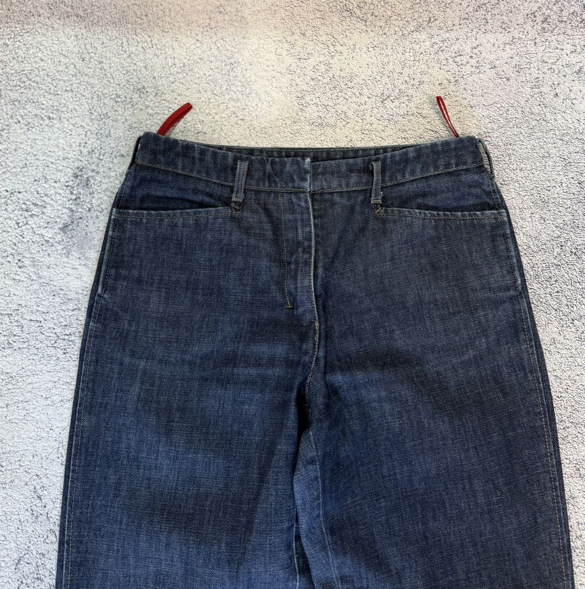 Prada Prada Women’s Jeans Dark Indigo Blue Red Tab Size 42IT Italy Size 28" / US 6 / IT 42 - 4 Thumbnail