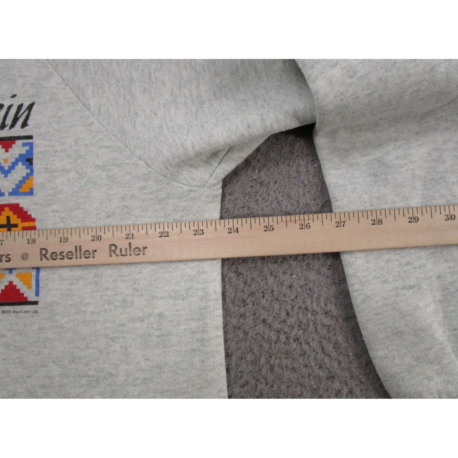 Fruit Of The Loom VTG 80s Wisconsin Black Bear Graphic Raglan Sleeve Crewneck Sweatshirt XL Gray Fruit of the Loom Men Sweatshirt Crew Neck Long Sleeve Size US XL / EU 56 / 4 - 7 Thumbnail