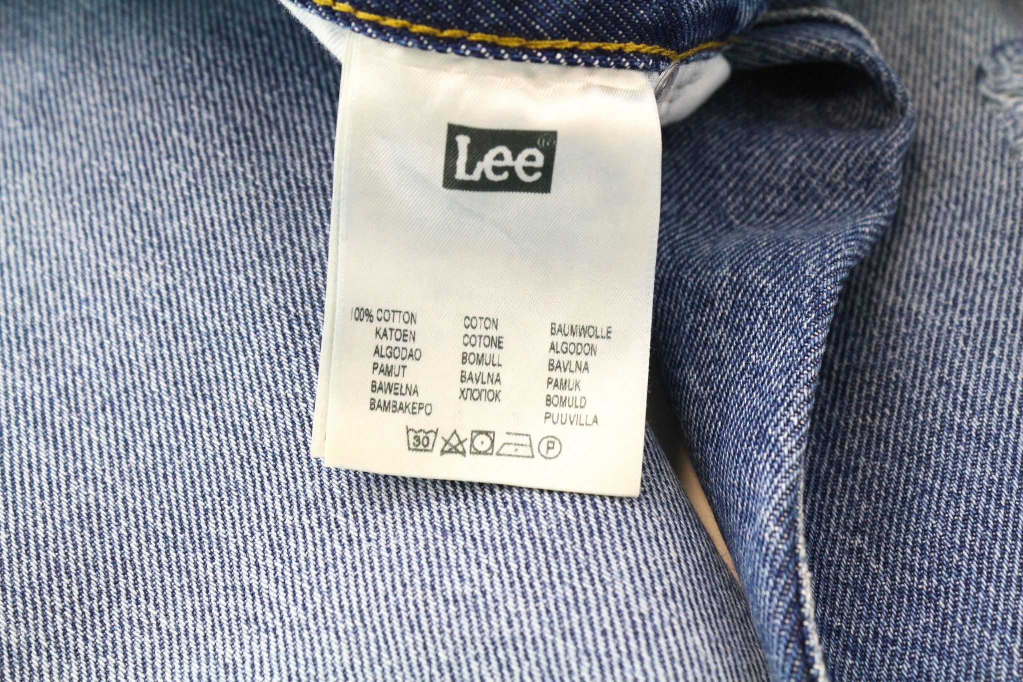 Lee W31/L32 Blue Loose Straight Distressed Jeans 74363 Size US 31 - 5 Thumbnail