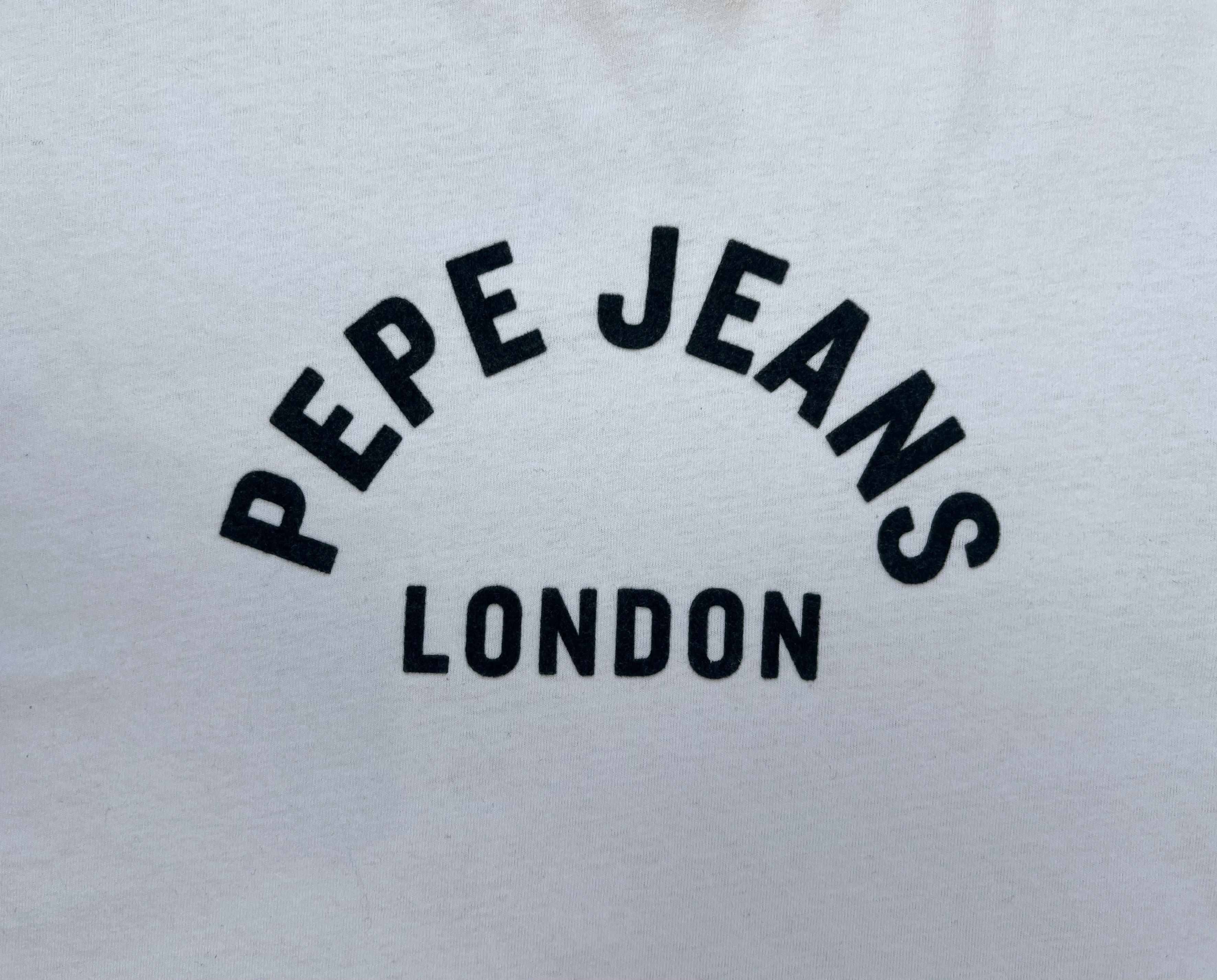 Pepe Jeans Pepe Jeans London White T-Shirt (L) Size US L / EU 52-54 / 3 - 11 Thumbnail