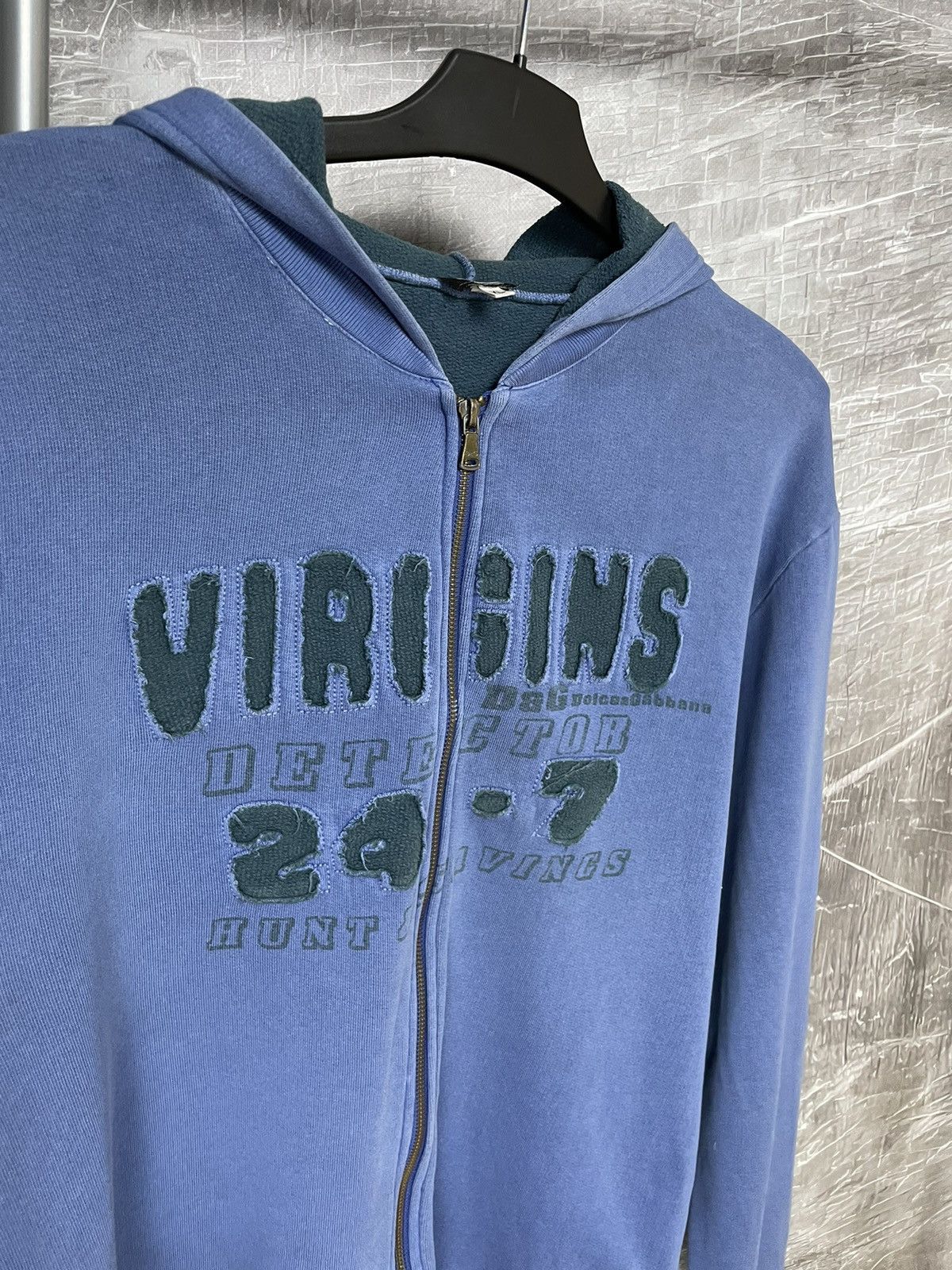 Dolce & Gabbana DOLCE GABBANA “VIRGINS DETECTOR 24/7” VINTAGE ZIP HOODIE Size US XL / EU 56 / 4 - 7 Thumbnail
