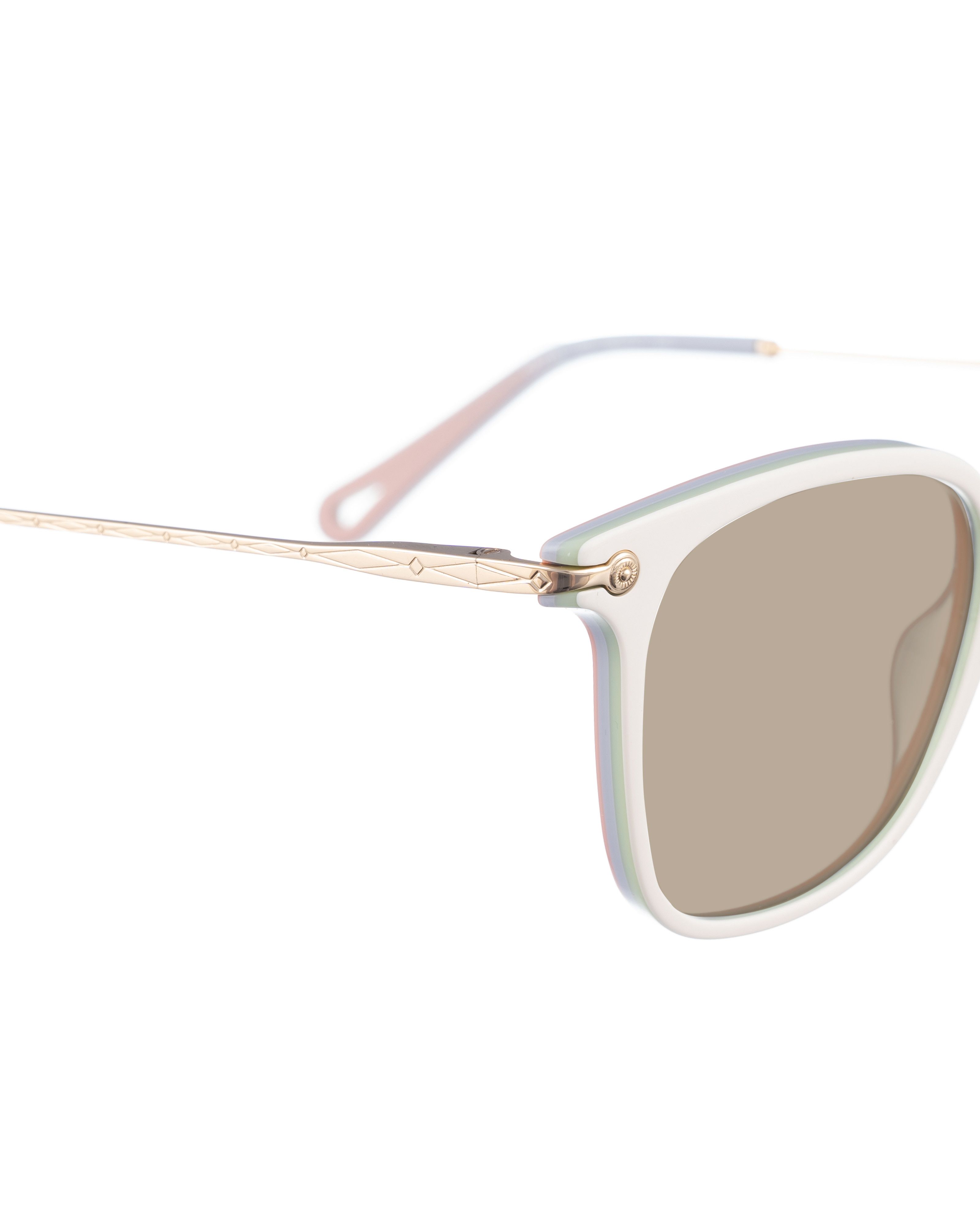 Chloe Chloe 00s Oversized Pastel and Gold Sunglasses Size ONE SIZE - 2 Thumbnail