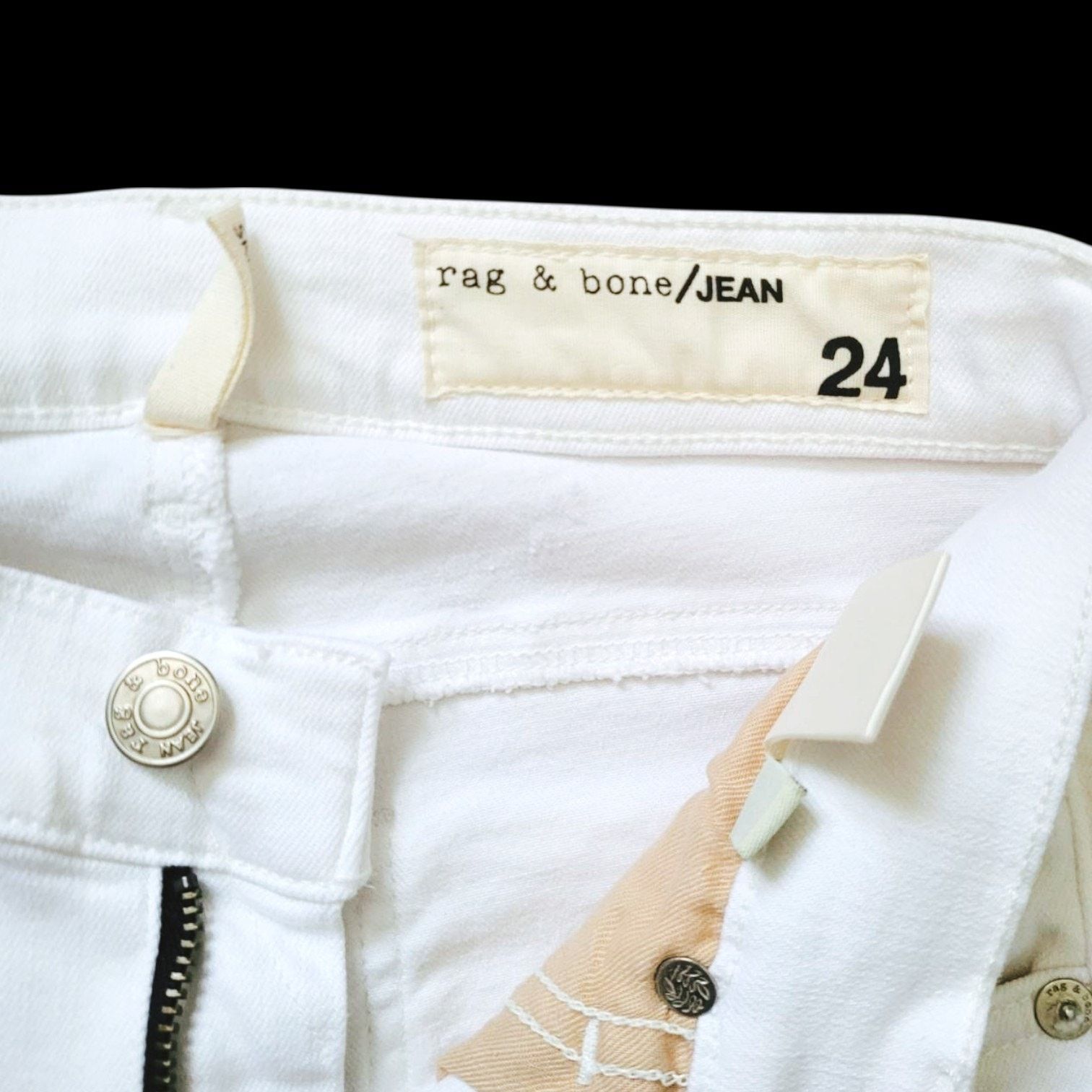 Rag & Bone Rag & Bone White Jeans | Size 24 Size 25" / US 0 / IT 36 - 3 Thumbnail