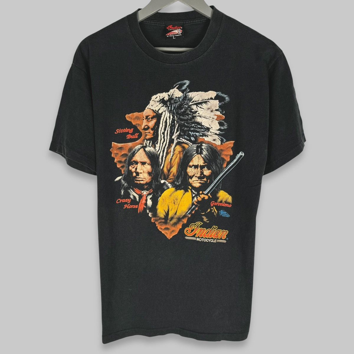 Indian Motorcycle Vintage 80s Indian Motorcycle Actual Indians T Shirt Size US L / EU 52-54 / 3 - 1 Thumbnail