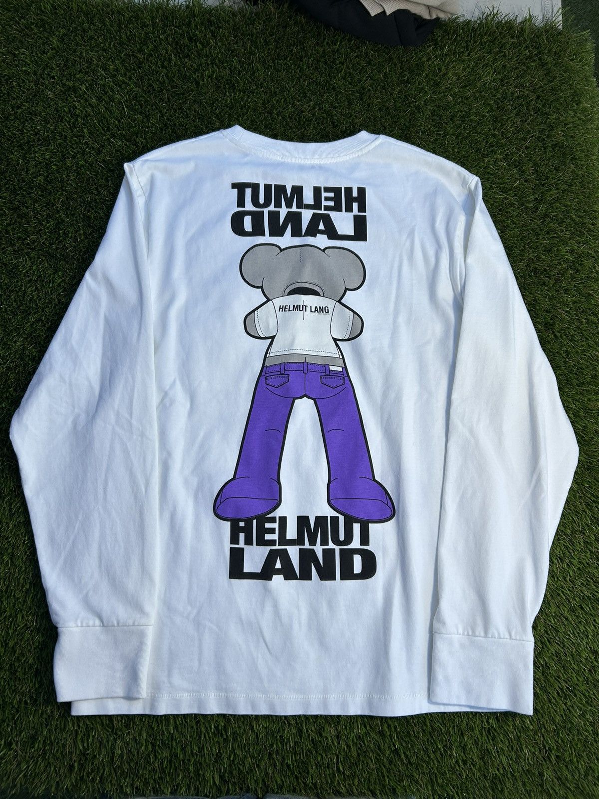 Helmut Lang Helmut Lang Helmut Land Mouse Character Long Sleeve Tee Size US XL / EU 56 / 4 - 3 Thumbnail