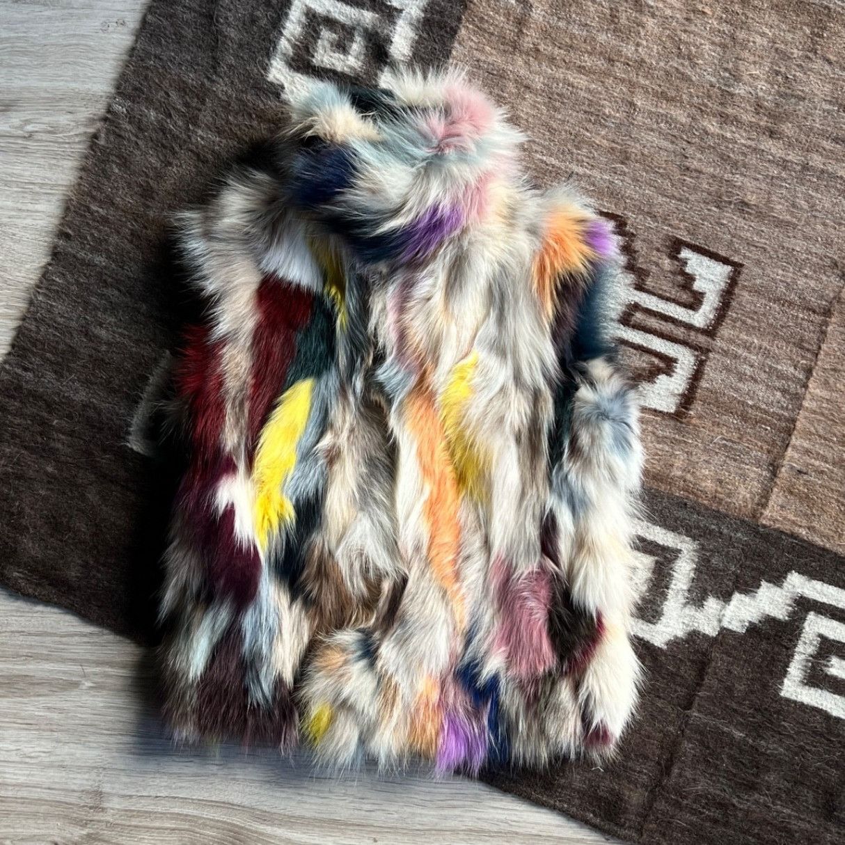 JET SET Jet Set Y2K Faux Fur Fairy Grunge Reversible Vest 9778AC Size S / US 4 / IT 40 - 2 Thumbnail