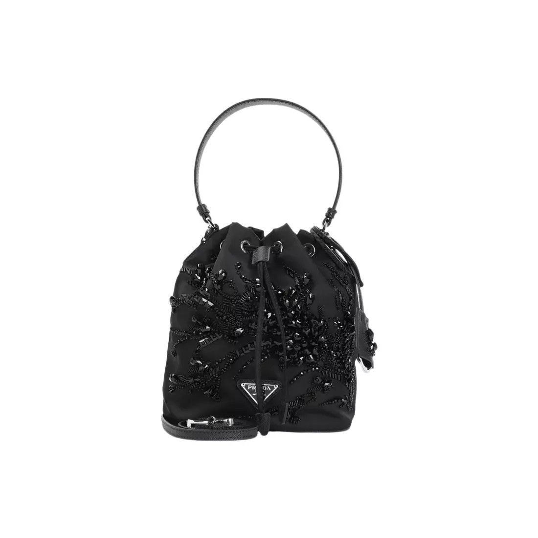 Prada PRADA Re-Nylon Mini Black Emb. Bucket Bag New Auth. Size ONE SIZE - 1 Thumbnail