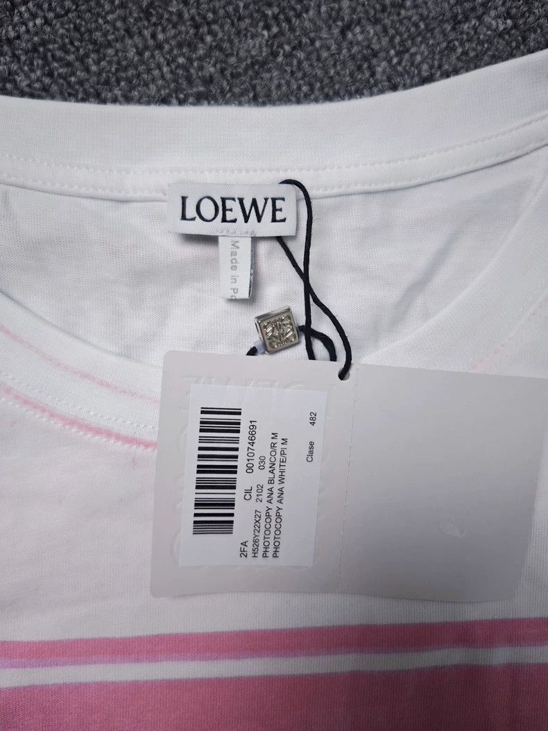 Loewe LOEWE Pure color Logo printed round neck casual short slee Size M / US 6-8 / IT 42-44 - 3 Thumbnail