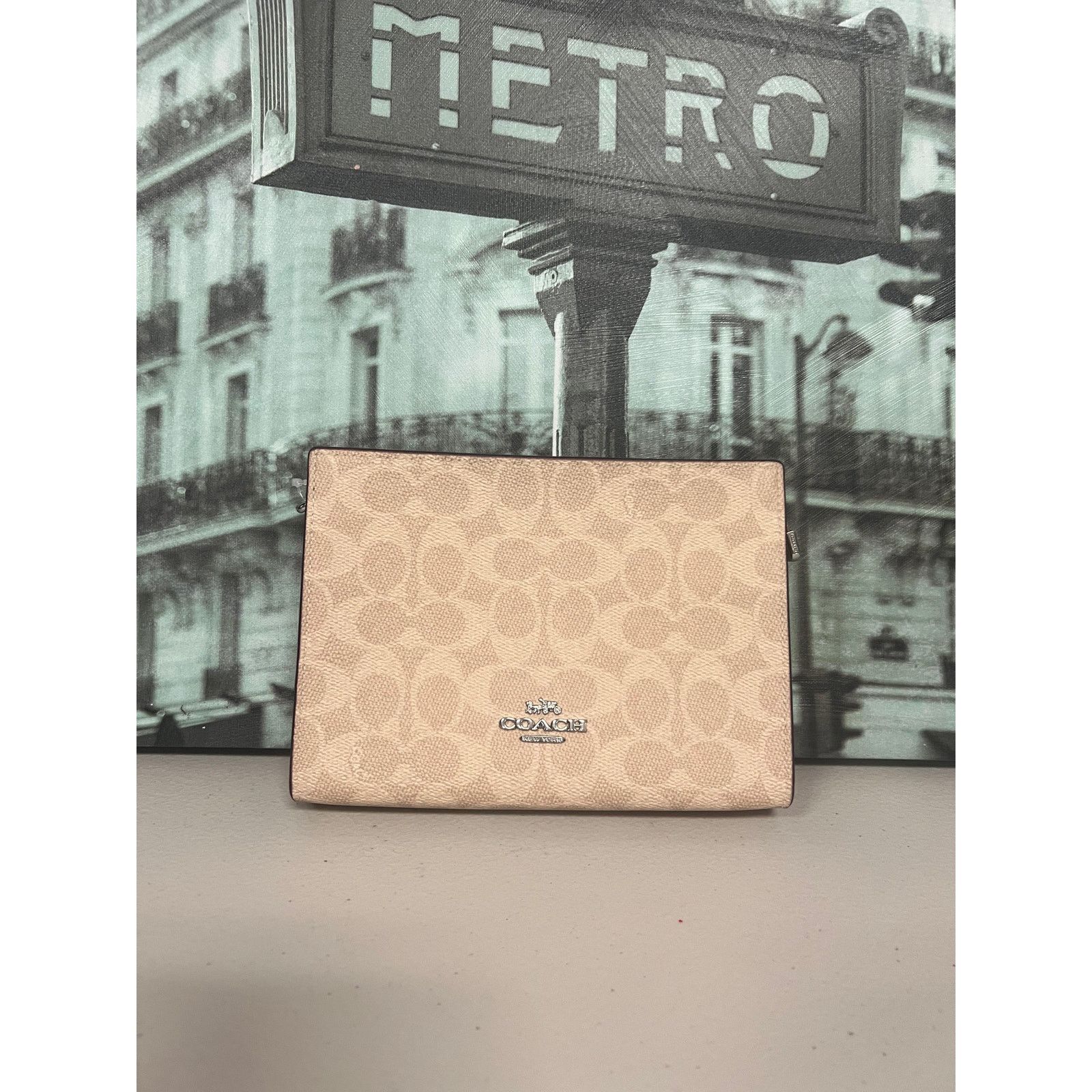 Coach Coach CW204 Slim Crossbody Bag In Signature Canvas IN TAUPE Size ONE SIZE - 1 Thumbnail