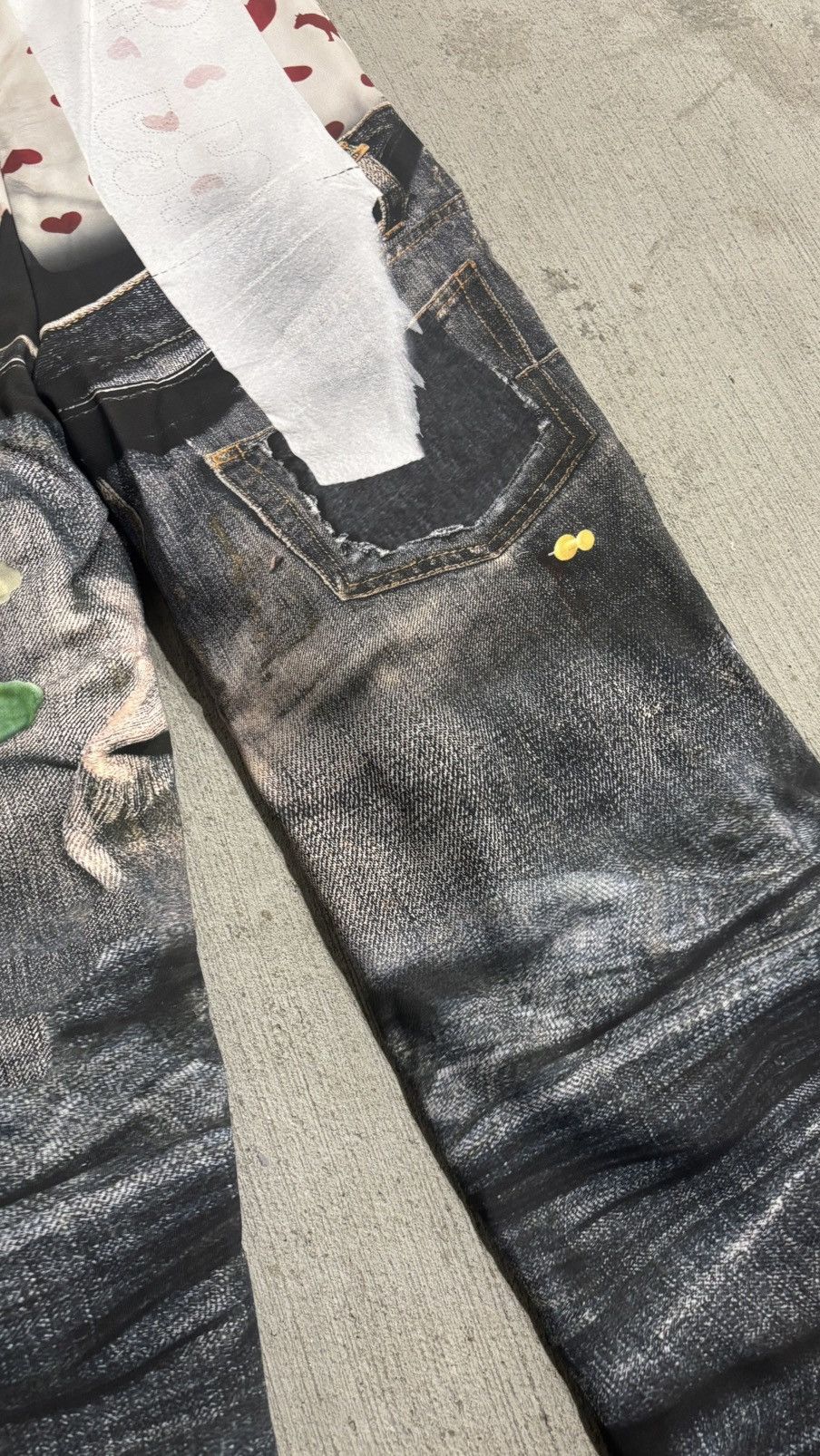 Designer Rotborough “Bad Day Sweatpants” Trompe L'Oeil Size US 32 / EU 48 - 15 Thumbnail