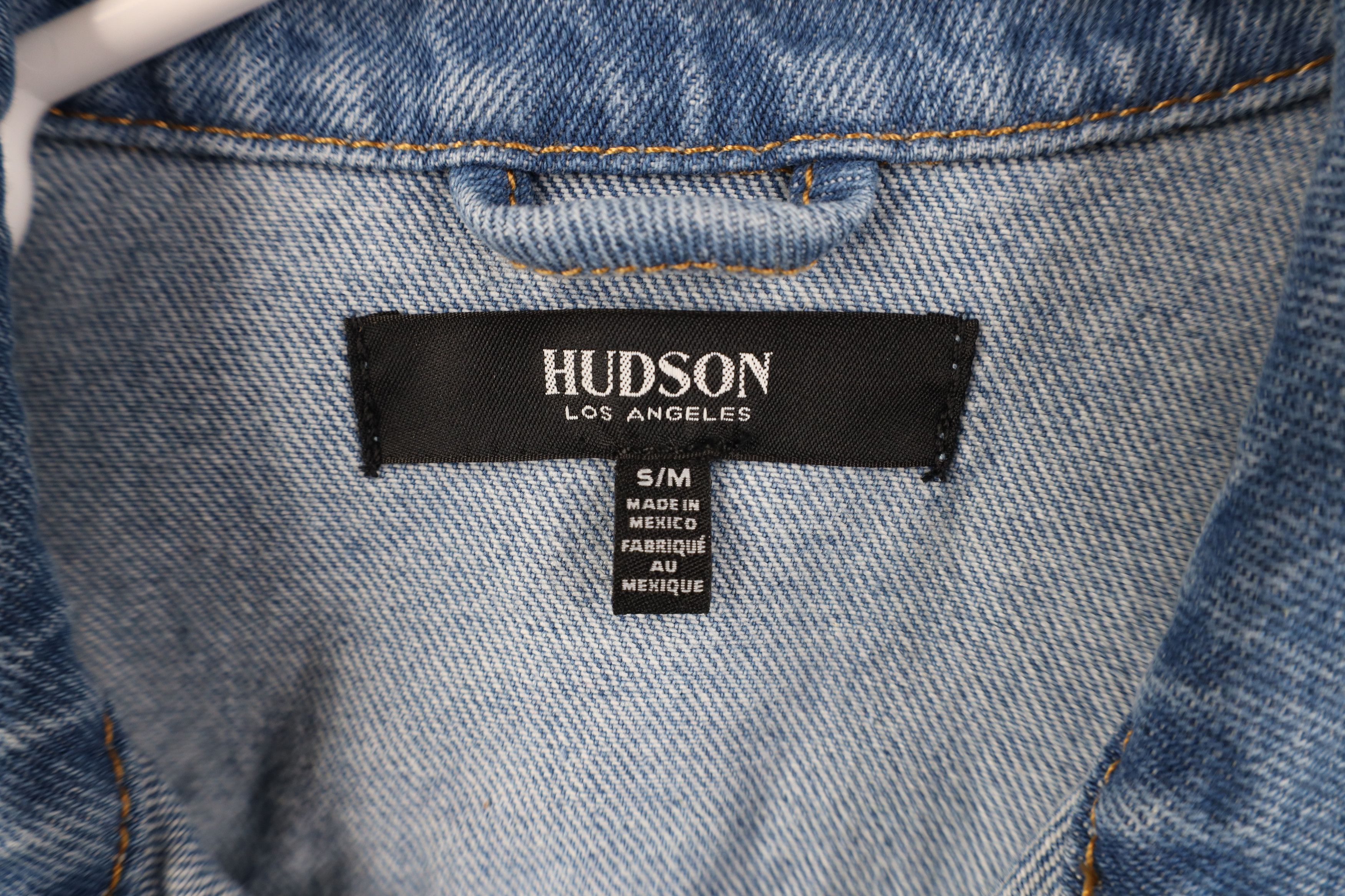 Vintage Hudson Jeans Faded Denim Jean Trucker Jacket Blue Size S / US 4 / IT 40 - 6 Thumbnail