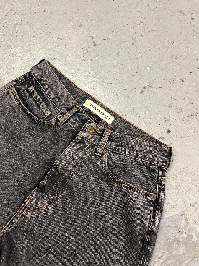 Y/Project SS2024 Y/Project Maxi Cavalier Denim Grey Astro Pants Size US 30 / EU 46 - 6 Thumbnail