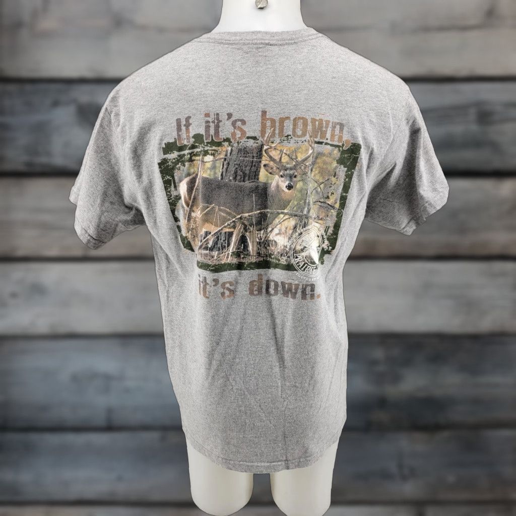 Vintage Mack's Prairie Wings Shirt Mens Large Gray Short Sleeve Crew Neck Size US L / EU 52-54 / 3 - 1 Thumbnail