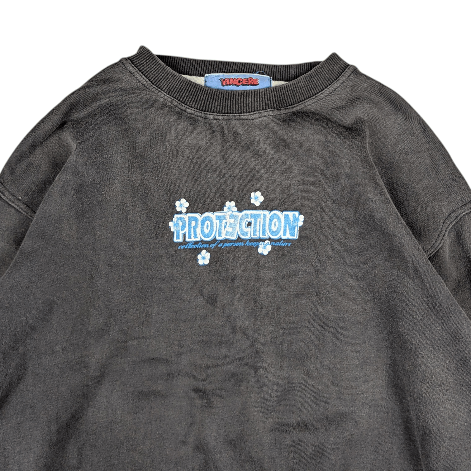 Vintage Vintage 90's VINCERE Surf Freedom Spell Out Sweatshirt Size US L / EU 52-54 / 3 - 6 Thumbnail