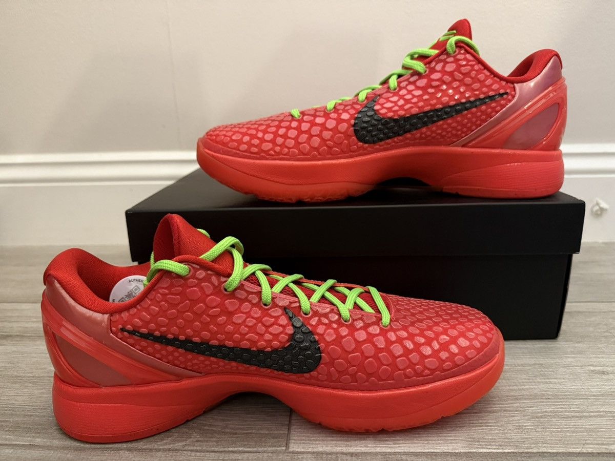 Nike Nike Zoom Kobe 6 Protro Reverse Grinch Crimson Black Sz 11 Size US 11 / EU 44 - 2 Thumbnail
