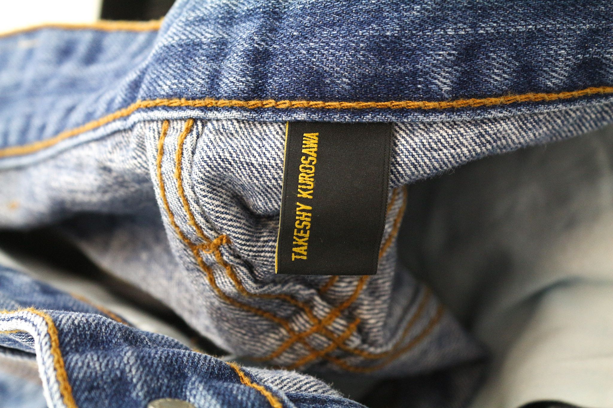 Takeshy Kurosawa W34 Slim Blue Cotton Button-Fly Jeans 75789 Size US 34 / EU 50 - 7 Thumbnail