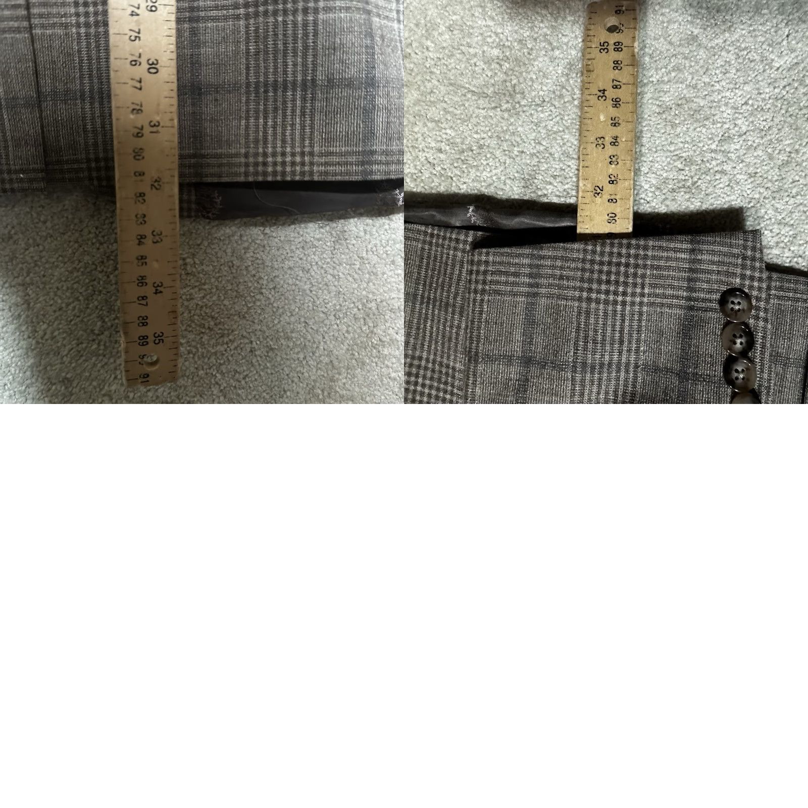 Ralph Lauren Lauren Ralph Lauren Mens Sport Coat Blazer 46R Brown Plaid Wool Blend Casual Size 46R - 8 Thumbnail