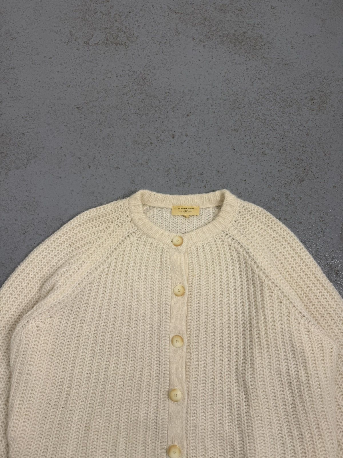 Sezane Sezane Milky Alpaca Knitted Wool Cardigan Size L / US 10 / IT 46 - 4 Thumbnail
