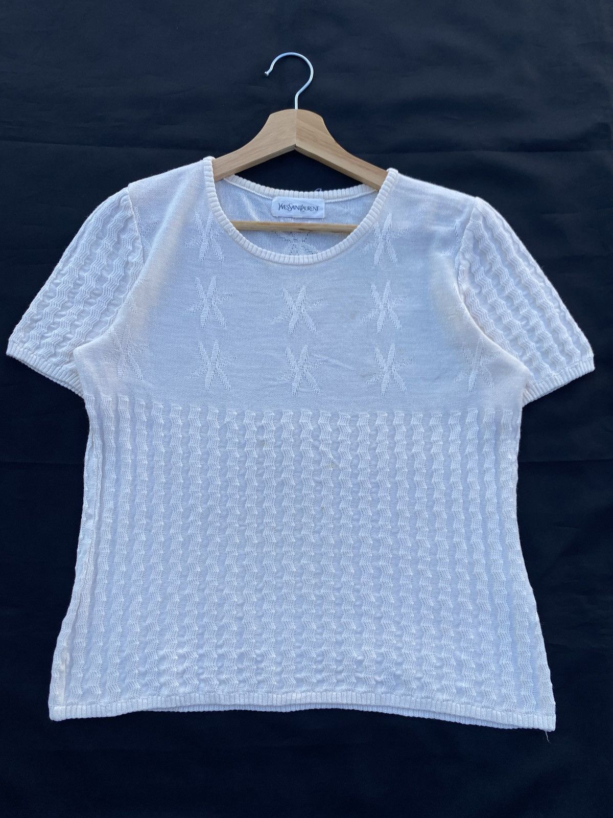 Yves Saint Laurent Rare Vintage Yves Saint Laurent YSL Knitted Sweater Size M / US 6-8 / IT 42-44 - 1 Thumbnail