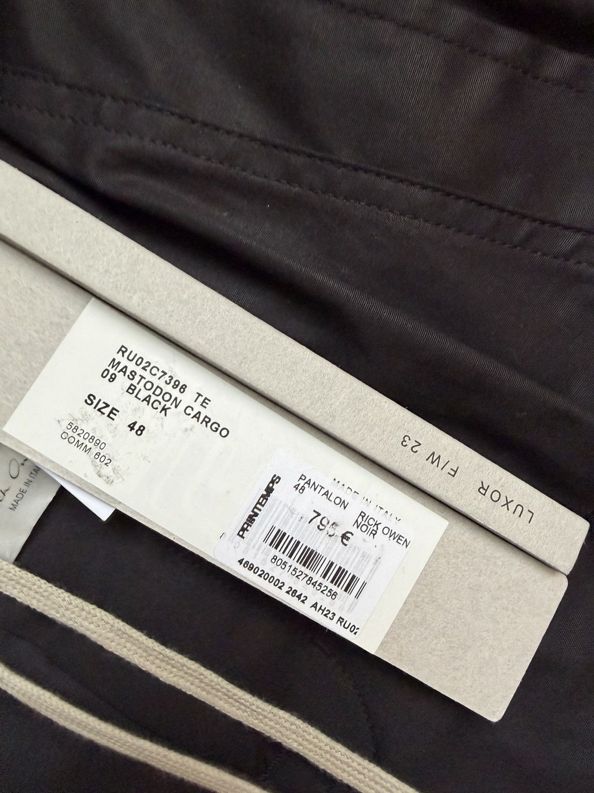 Rick Owens RICK OWENS MASTODON CARGO PANTS RRP$950 Size US 32 / EU 48 - 5 Thumbnail