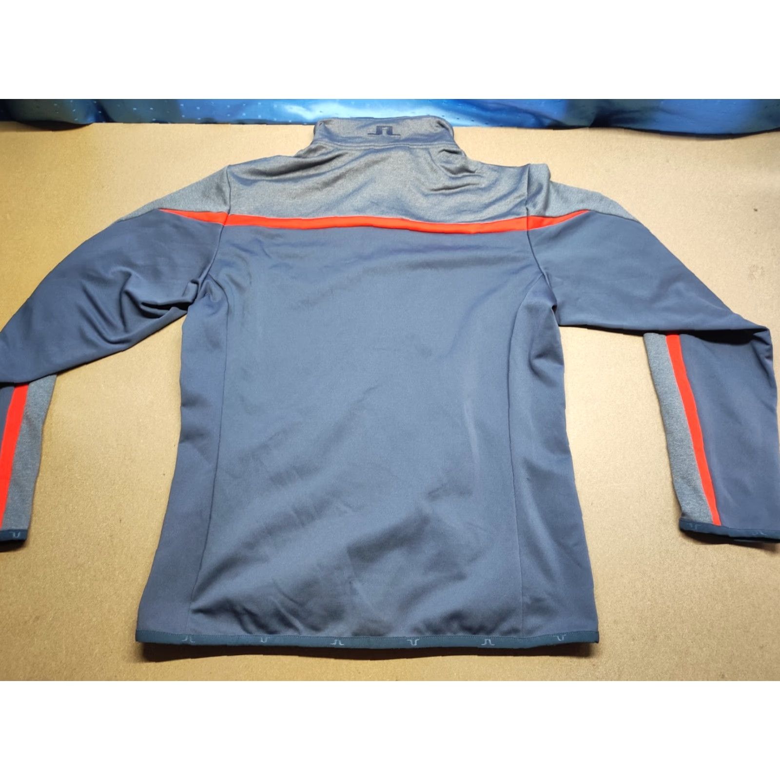 J.Lindeberg J. Lindeberg Mens Jacket XL Huxley Blocked Tech Jersey Golf Midlayer Zip Full Zip Quick Dry Multicolor Regular Men Jacket Keepers Size US XL / EU 56 / 4 - 2 Thumbnail
