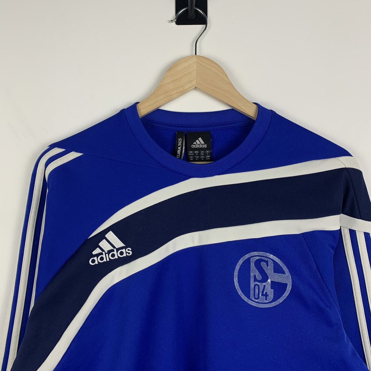 Adidas Men’s Adidas Climalite Shalke 04 Soccer Football Sweatshirt Size US M / EU 48-50 / 2 - 6 Thumbnail
