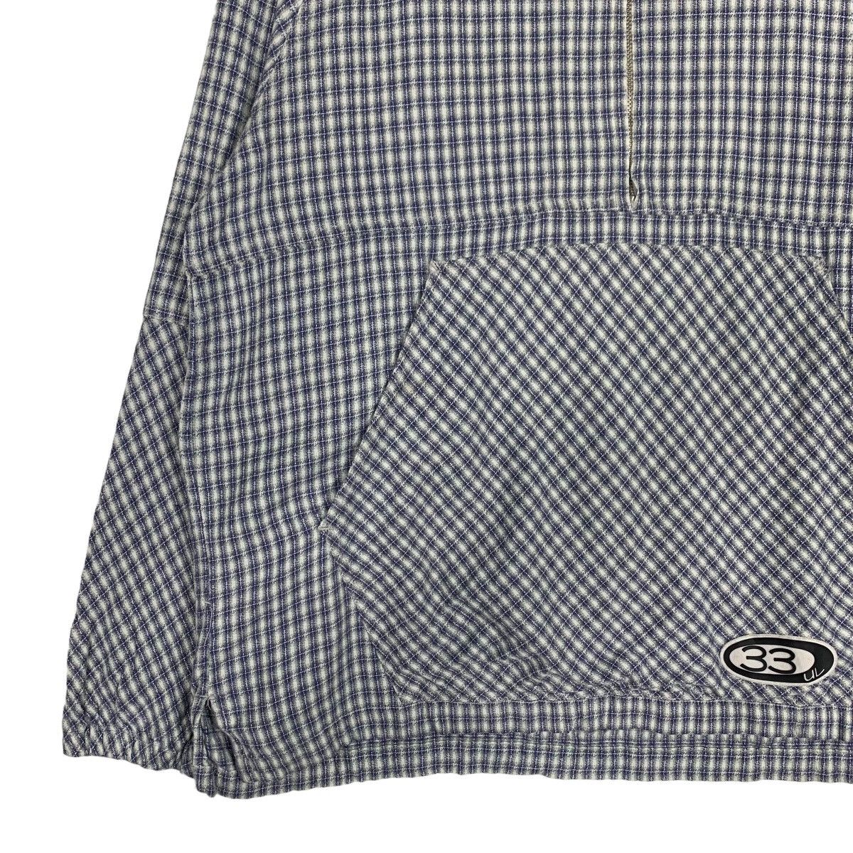 Japanese Brand UH!! LAND 33 Checked Anorak Hoodie Jacket #0829-C37 Size US L / EU 52-54 / 3 - 4 Thumbnail