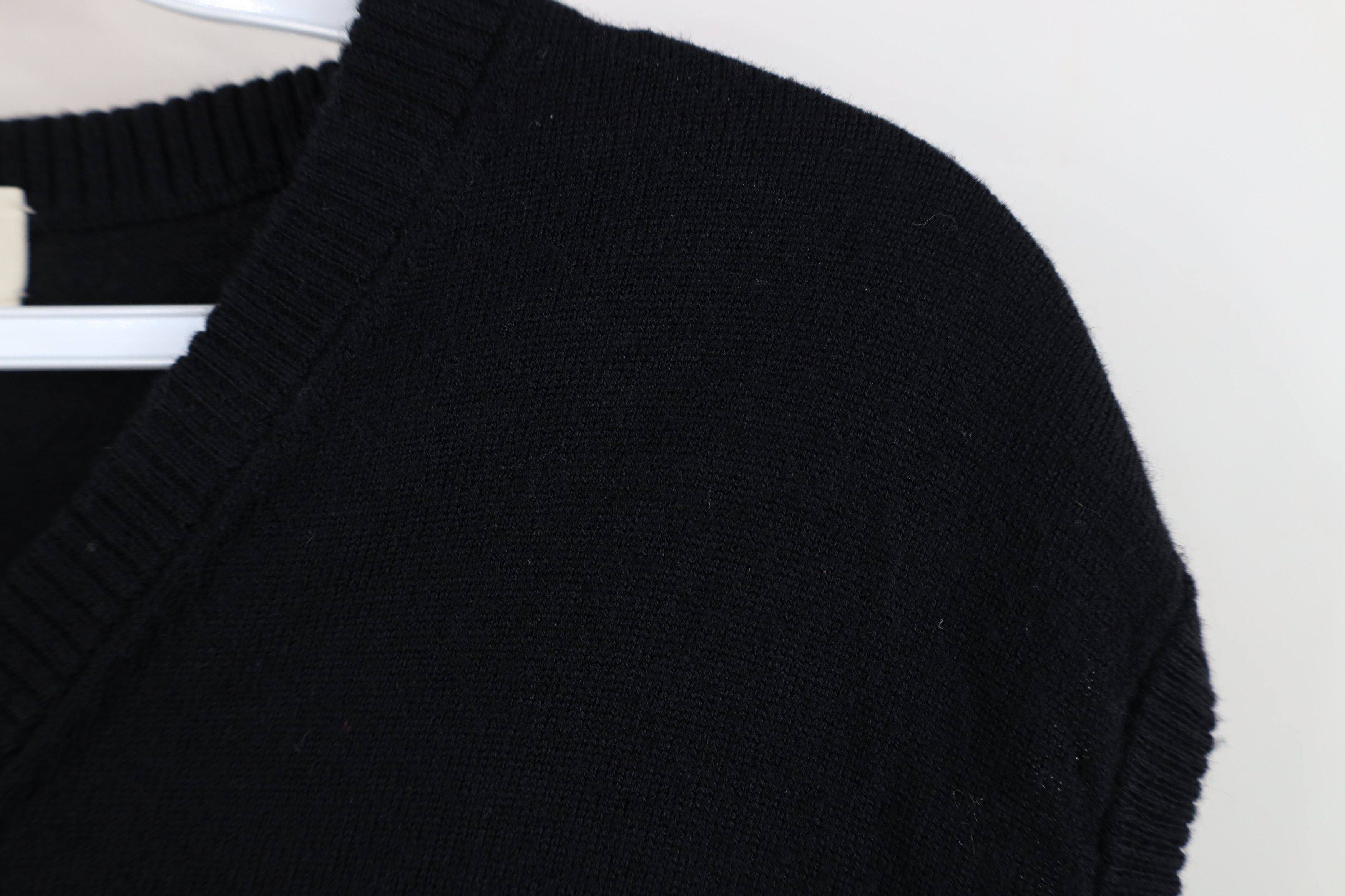 Vintage Vintage 90s Streetwear Fine Merino Wool Knit Sweater Vest Size US XL / EU 56 / 4 - 5 Thumbnail