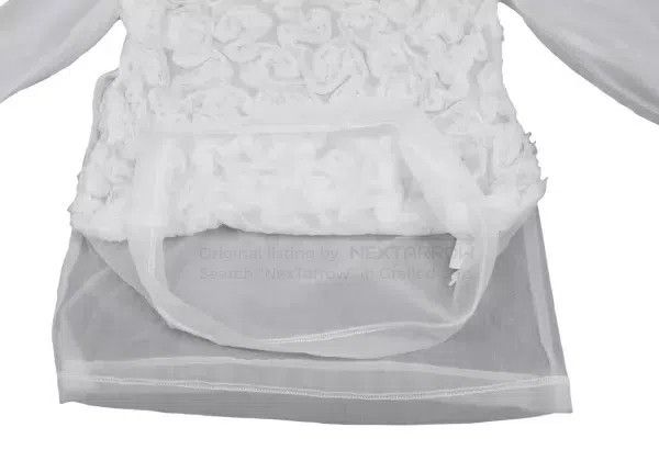 Comme des Garcons Comme Des Garcons White Vintage Floral Double Layer See-th Size XS / US 0-2 / IT 36-38 - 7 Thumbnail