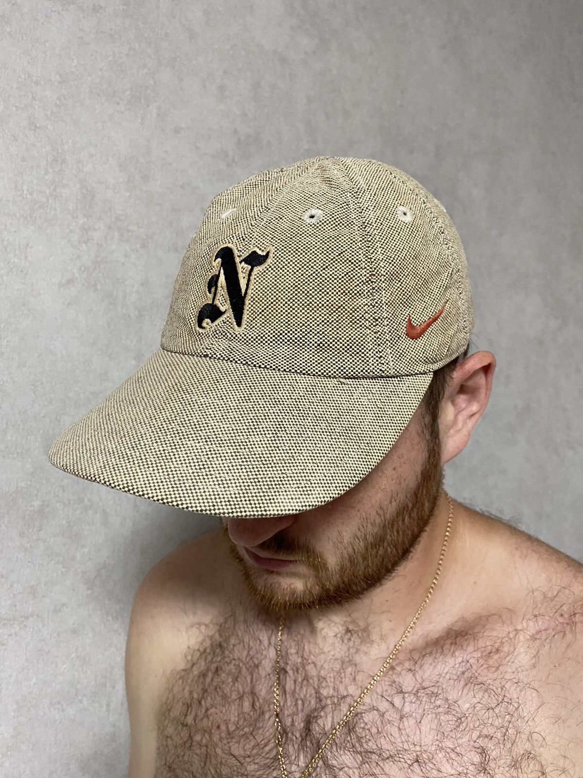 Nike × Vintage Vintage Nike 90’s Cap sz S-M very rare items Size ONE SIZE - 1 Thumbnail