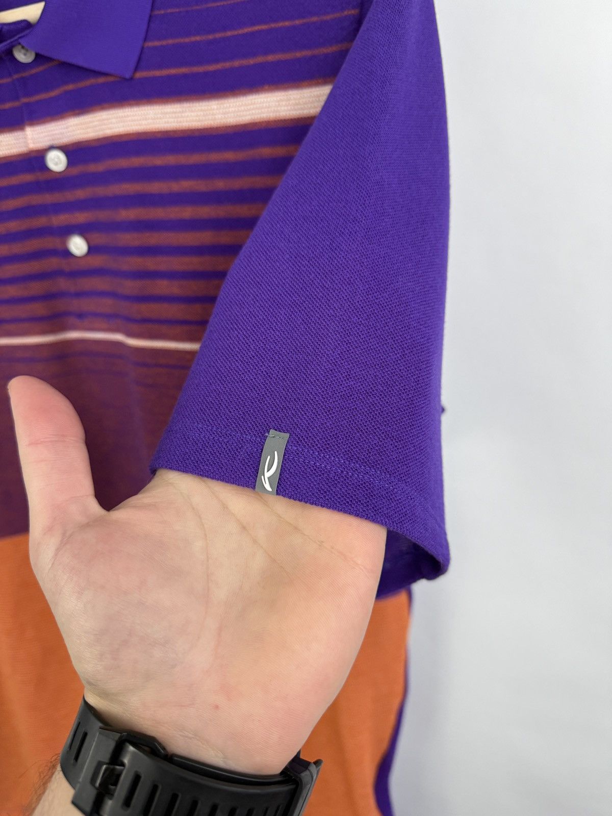 KJUS 🇨🇭 Kjus Stevie Striped Golf Polo T-Shirt Premium Luxury Size US M / EU 48-50 / 2 - 4 Thumbnail