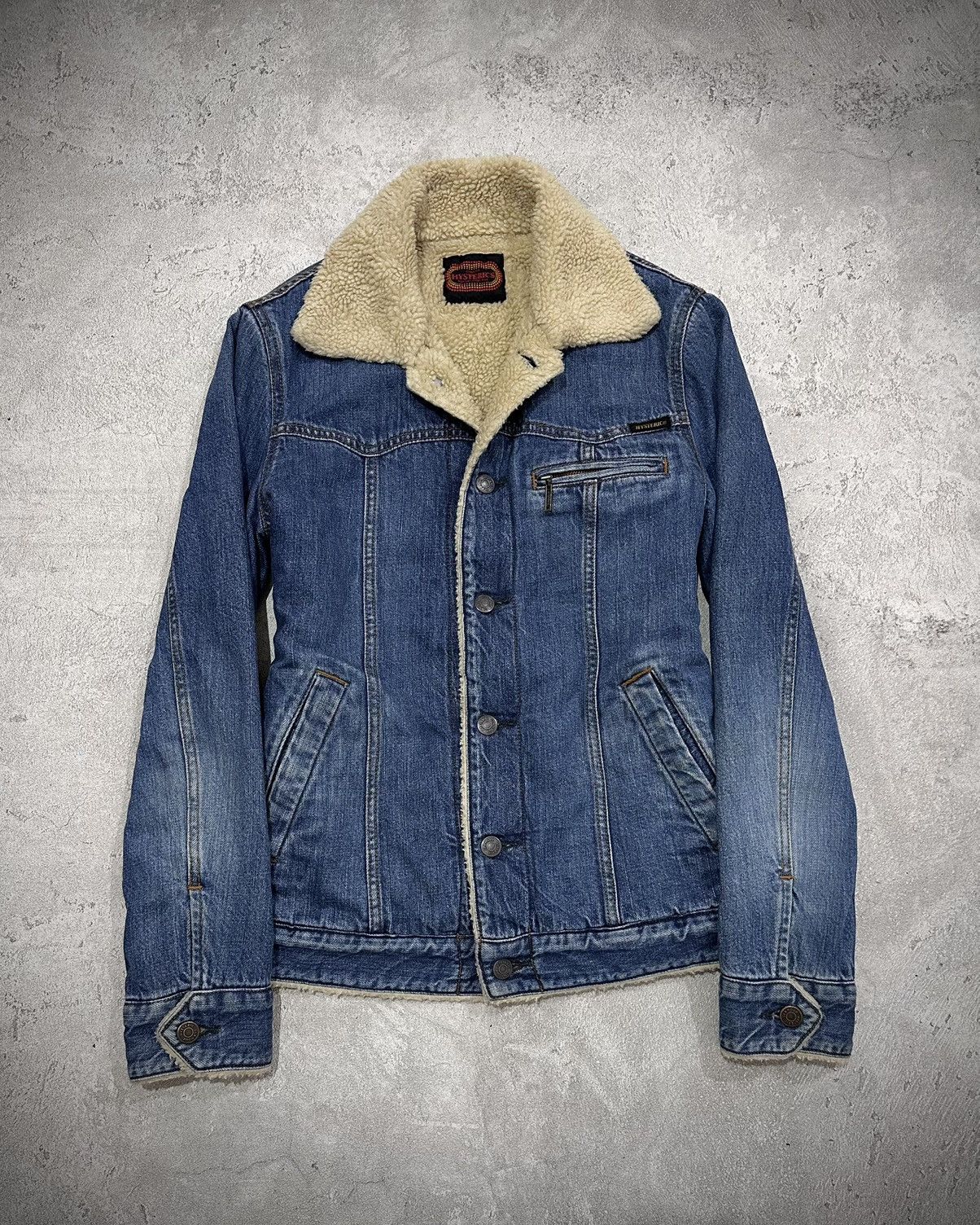Hysteric Glamour 2000s Hysteric Glamour Sherpa Denim Jacket Size US S / EU 44-46 / 1 - 1 Thumbnail