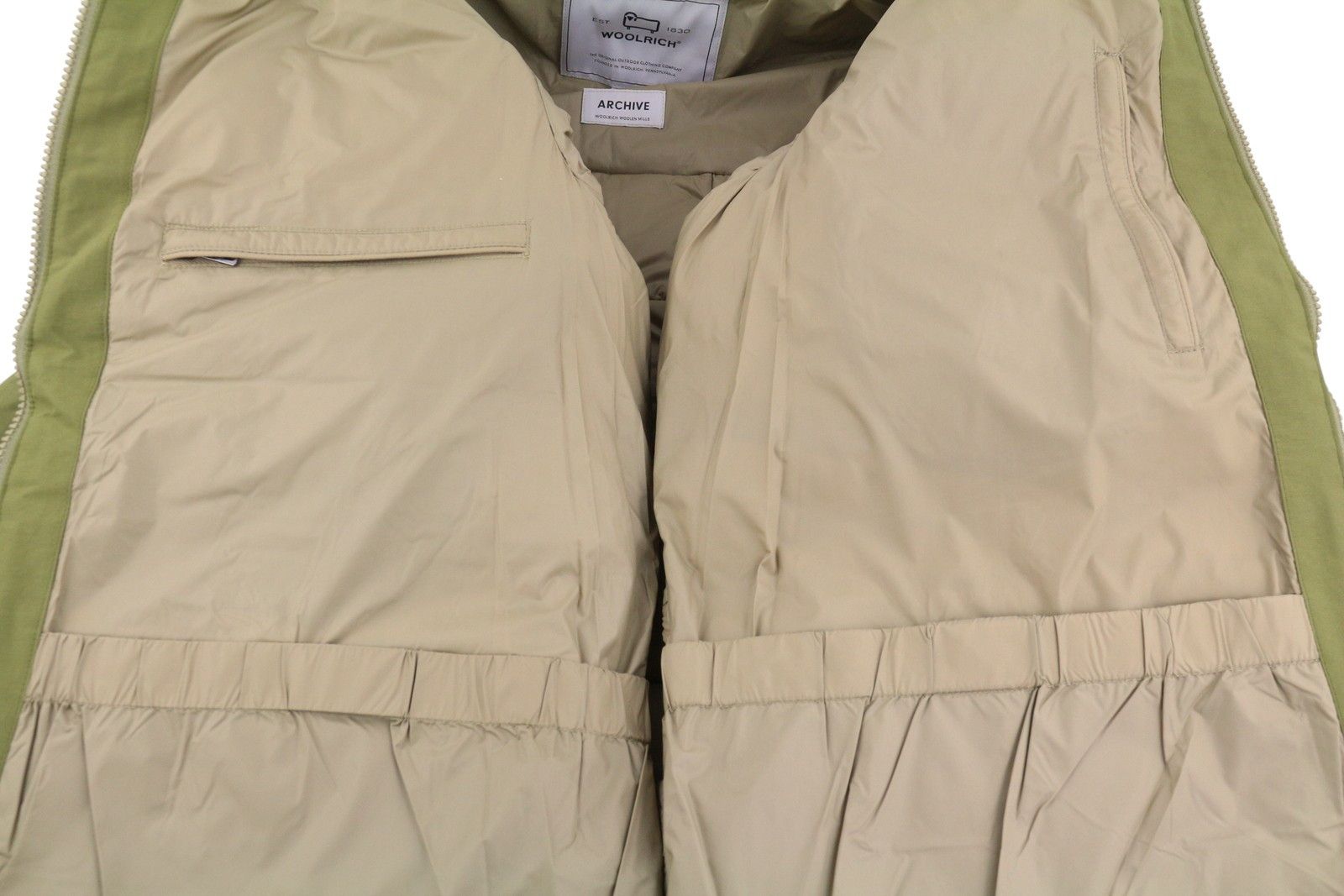 Woolrich Woolen Mills Duster L Green Down Sherpa Quilted 86895 Size US L / EU 52-54 / 3 - 8 Thumbnail