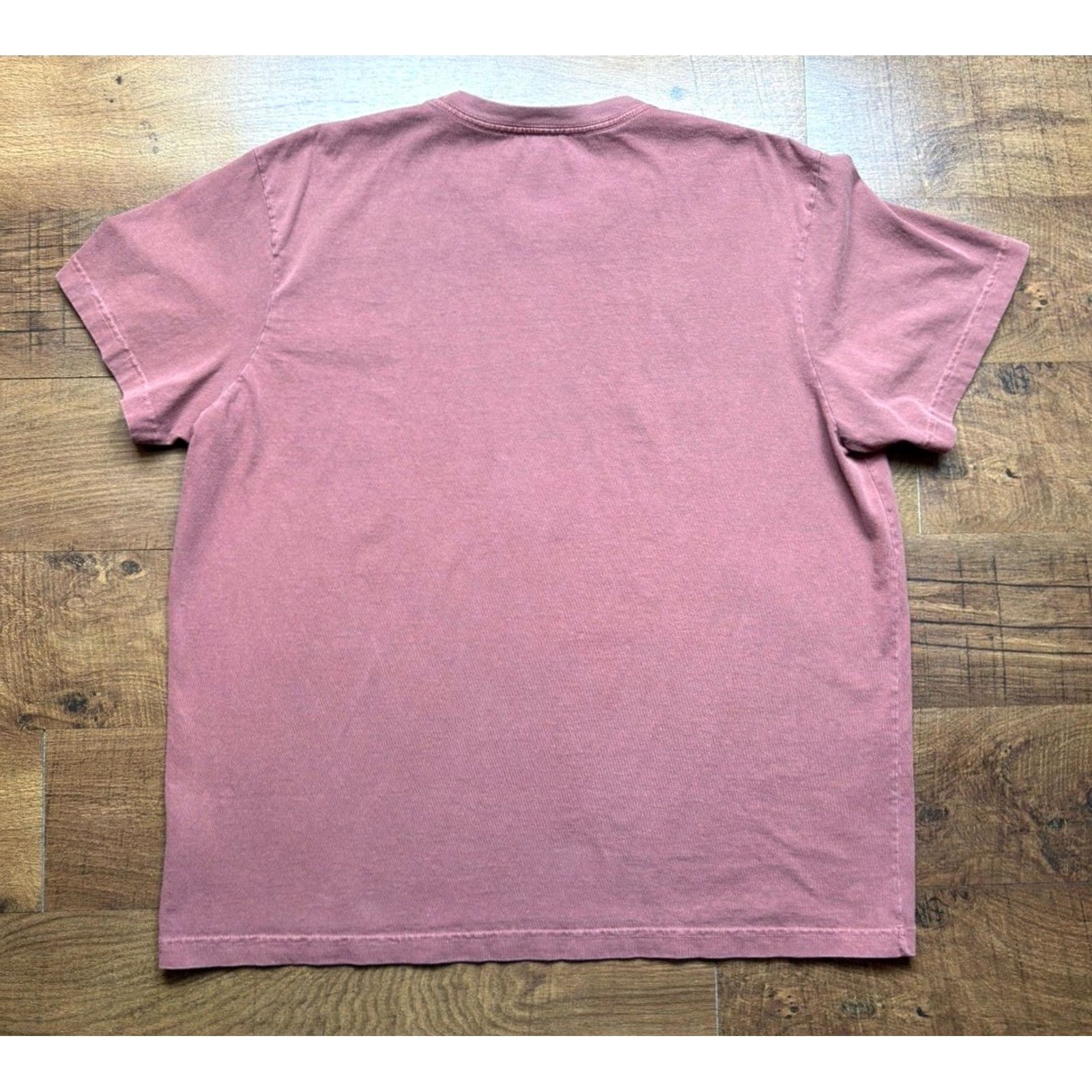 Vintage American Giant Mens Cotton Crew Neck T-Shirt 2XL Brick Red Logo USA Shirt Boys Mens Womens Size US XXL / EU 58 / 5 - 3 Thumbnail