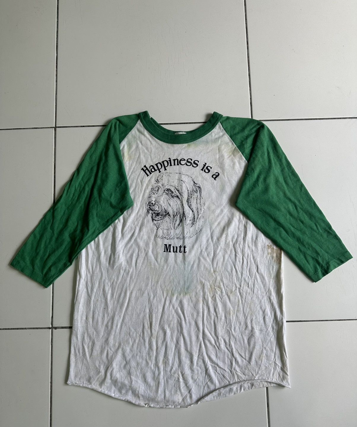 Other Vintage 80s Raglan Mutt Dog Size US M / EU 48-50 / 2 - 1 Thumbnail