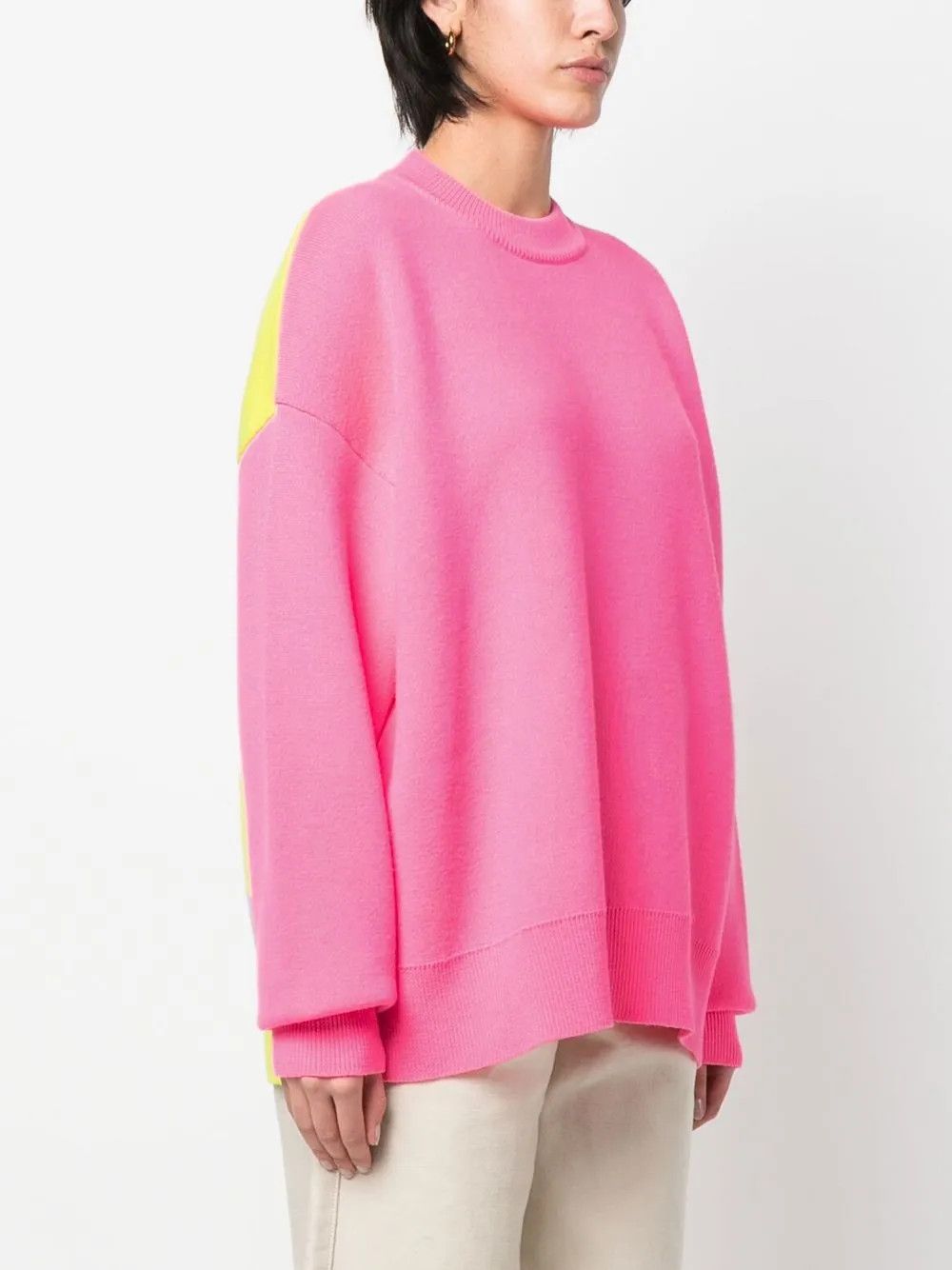Palm Angels o1y1225 Crewneck Sweater in Fuchsia Size XS / US 0-2 / IT 36-38 - 3 Thumbnail