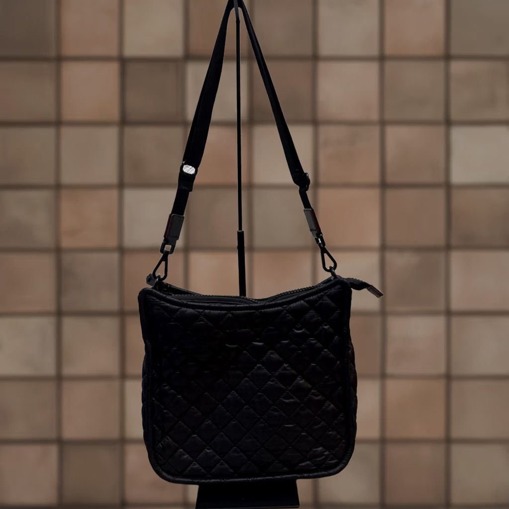 MZ Wallace MZ Wallace Metro Crossbody Purse Medium Quilt Lightweight Black Travel Nylon Organizer Adjustable Strap Women Size ONE SIZE - 1 Thumbnail