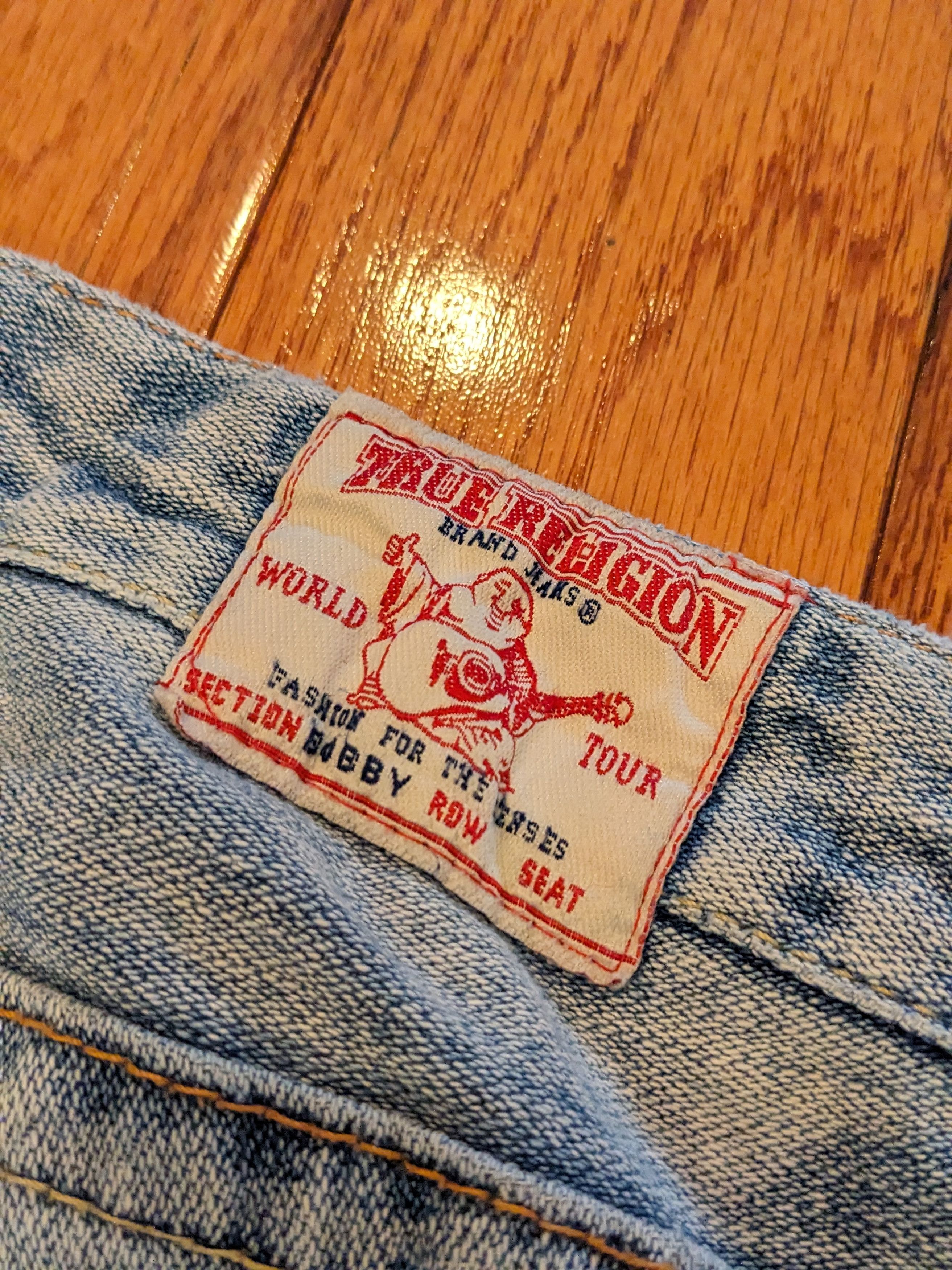 True Religion × Vintage Vintage 90s True Religion Sun Kama Sutra Size 27 Blue Denim Size 27" / US 4 / IT 40 - 3 Thumbnail
