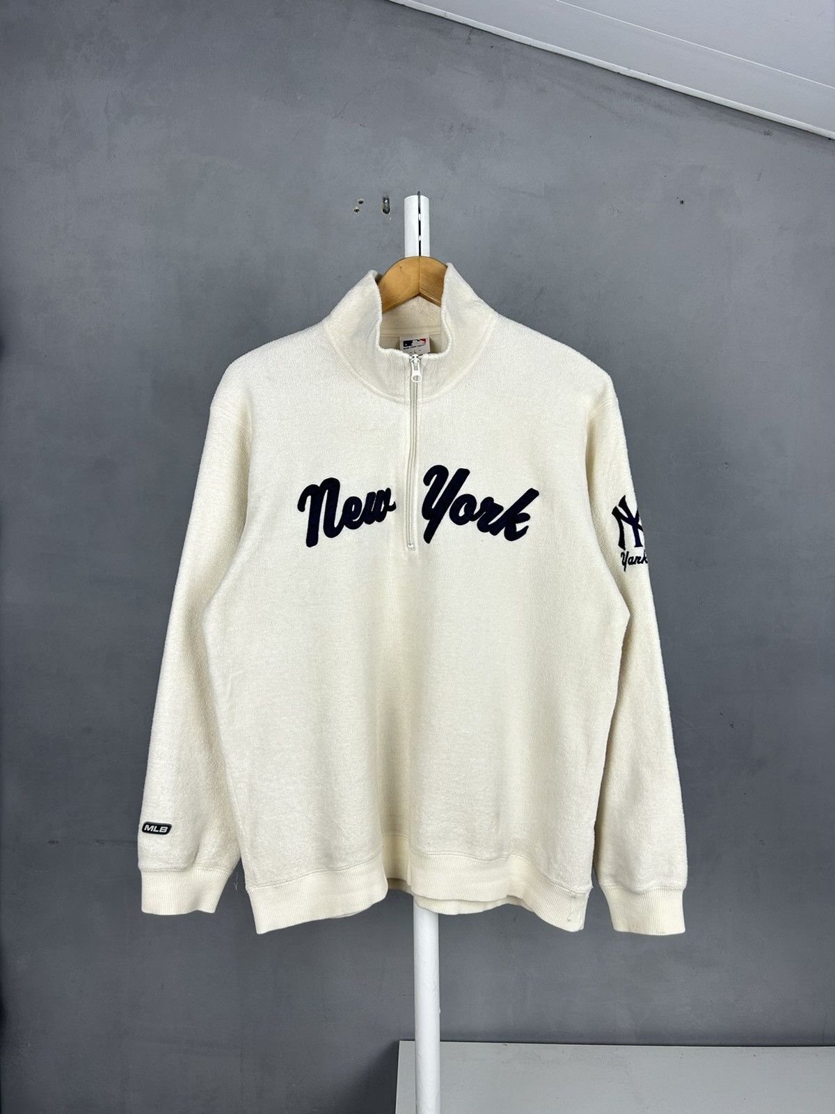 MLB MLB New York Yankees Fleece 1/4 Zip Sweatshirt Size L Size US L / EU 52-54 / 3 - 1 Thumbnail
