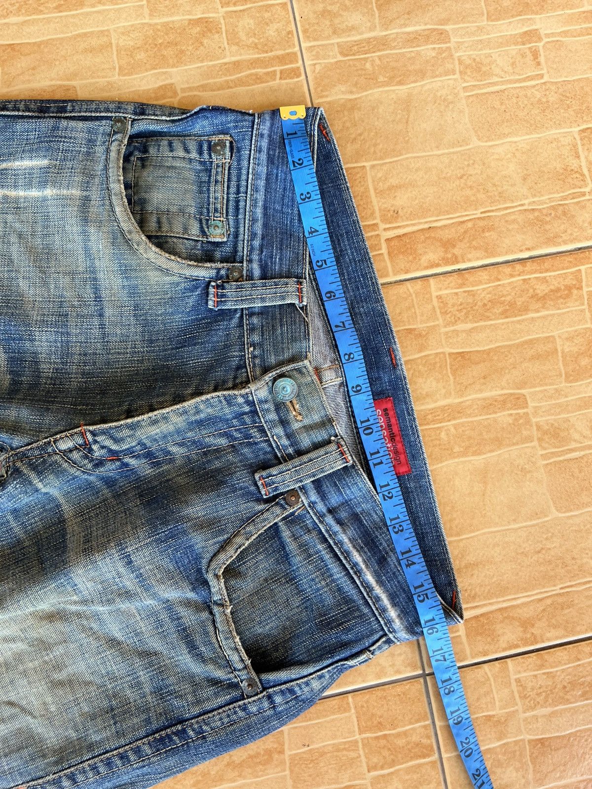 semanticdesign Semantic Designs Flare Distress Mud Wash Jean Size US 32 / EU 48 - 3 Thumbnail