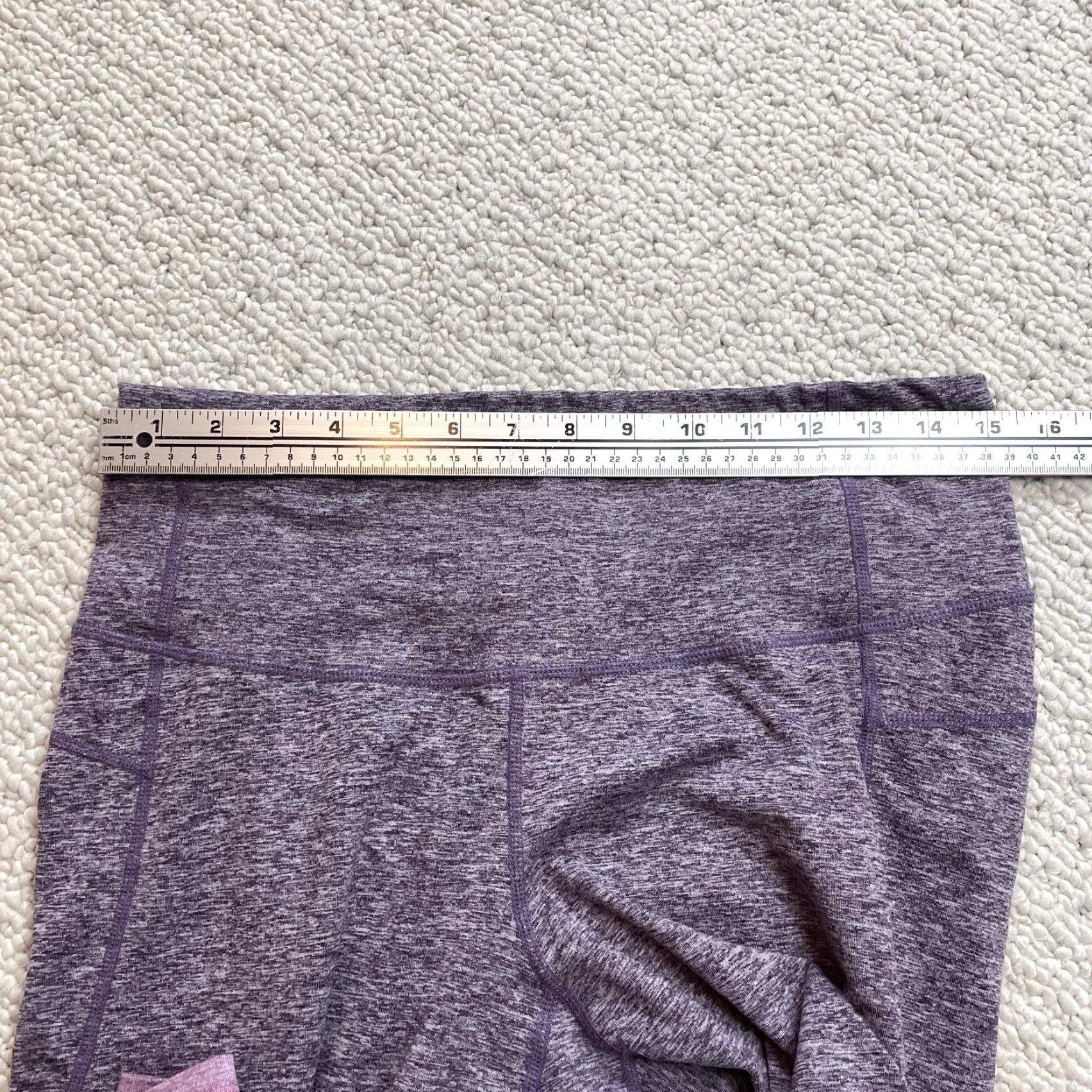 Champion Champion C9 Active Yoga Pants Women's XL Purple Cropped Leg Style Straight Inseam 20 in 30 in Waist 30 in Gym Yoga Running Size 40" / US 18 - 5 Thumbnail