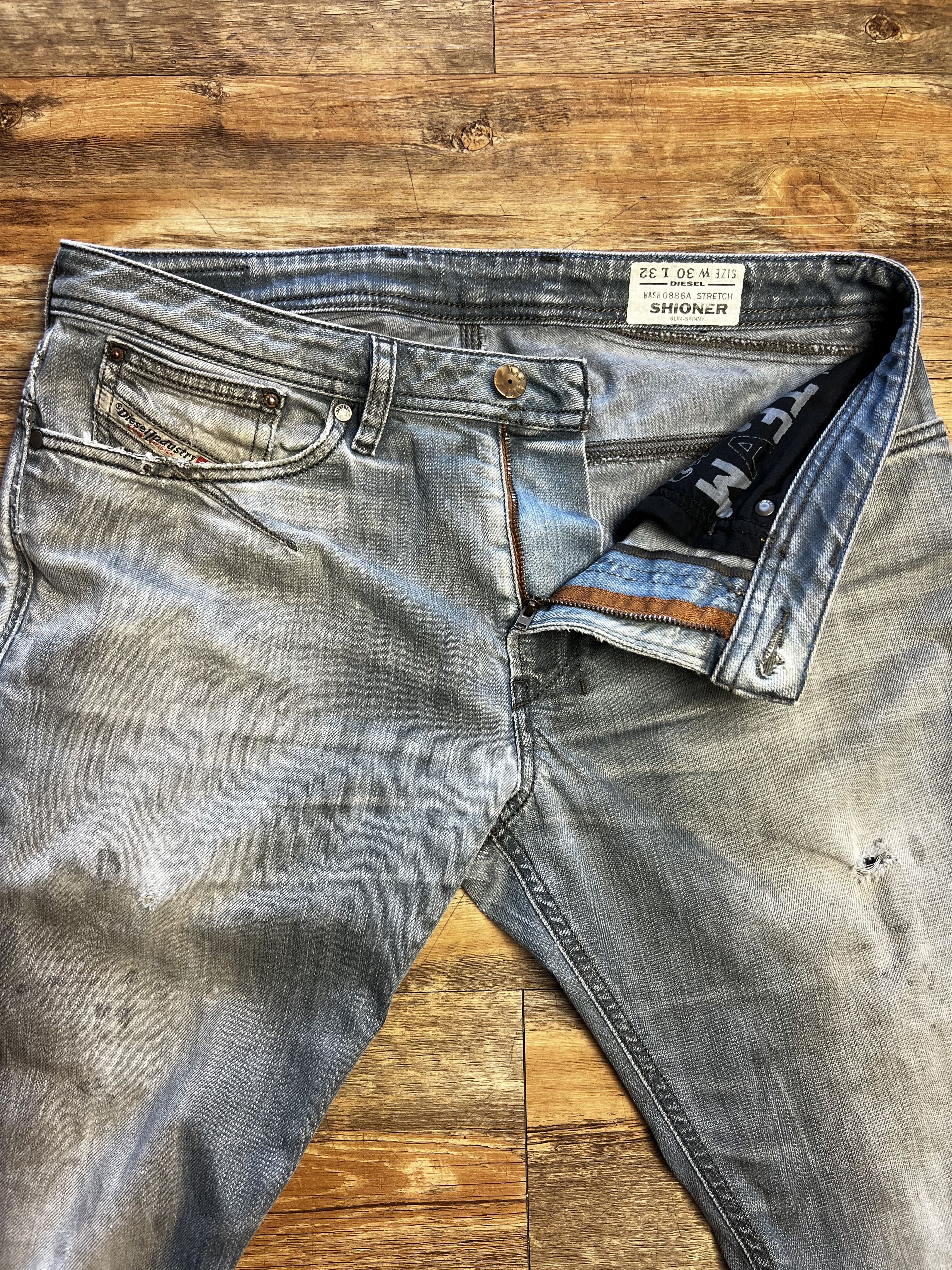 Diesel Vintage Diesel Denim Wash 0886A Stretch Shioner Jeans Size US 30 / EU 46 - 5 Thumbnail