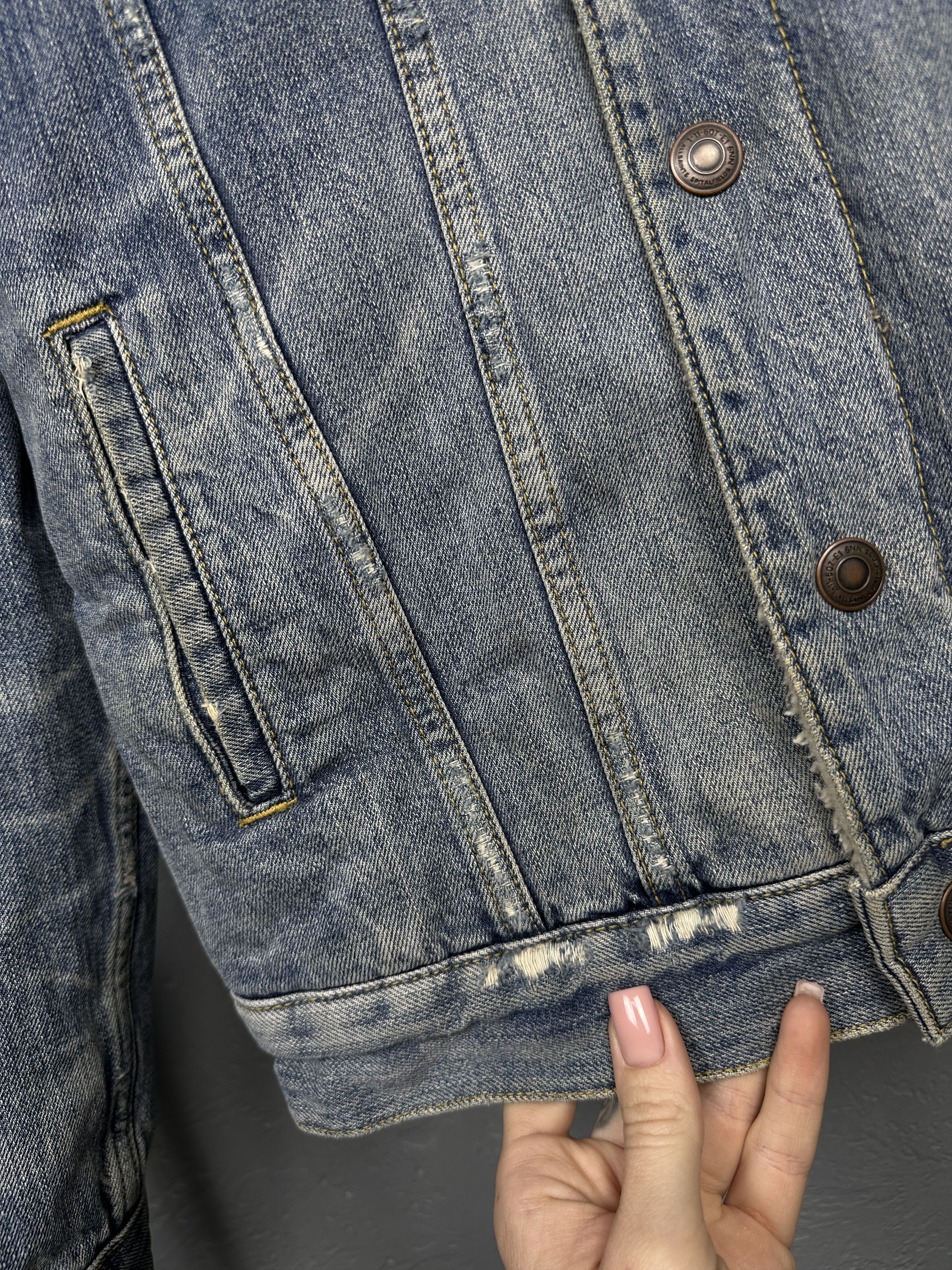Allsaints Allsaints Ikano Mens Denim Sherpa Jacket Size US M / EU 48-50 / 2 - 3 Thumbnail